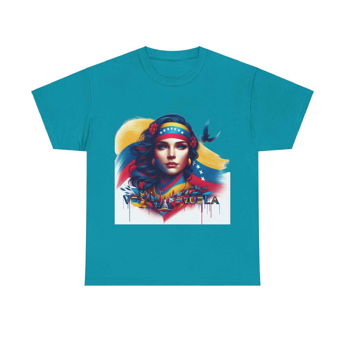 Unisex Heavy Cotton Tee, Colección Camisetas Venezuela Unisex – Serie Adultos, Camiseta Orgullo Venezolano – Retro y Clásica, edicion especial Venezuela