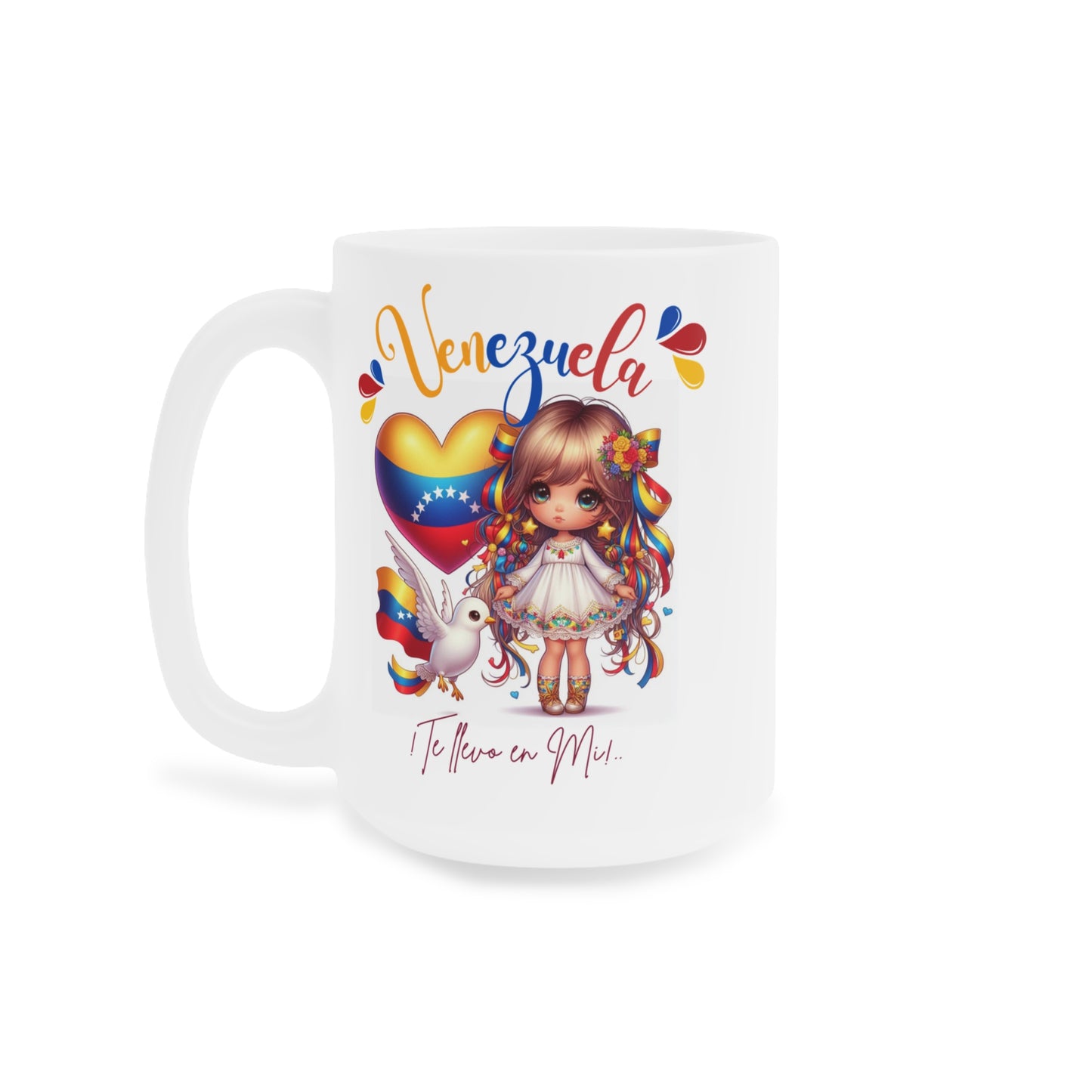 Ceramic Mugs (11oz\15oz\20oz), Ceramic Mugs (11oz\15oz\20oz), para las personas amantes de Venezuela o para los venezolanos migrantes de su pais, con banderas de Venezuela