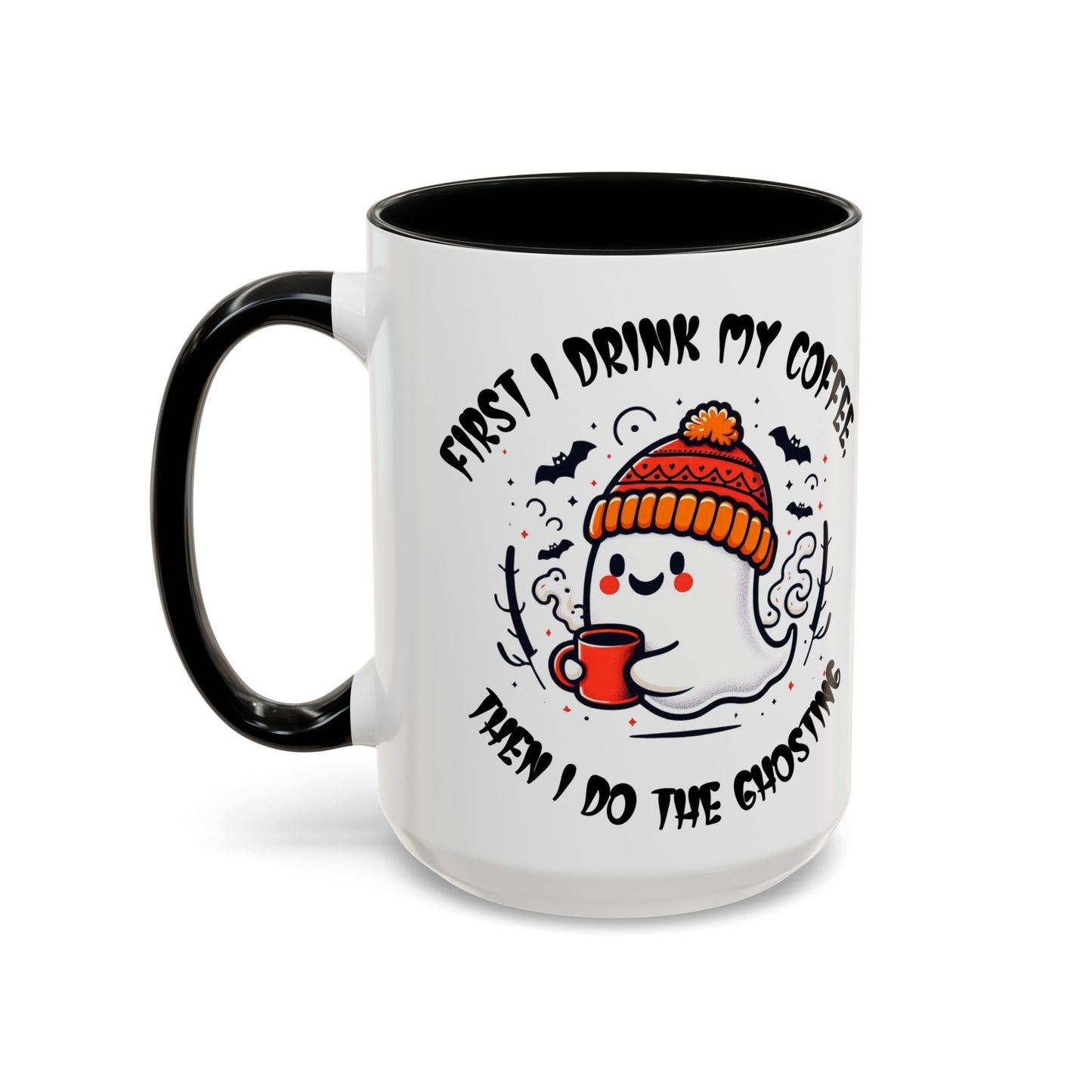 Halloween Ghost Cat Coffee Mug