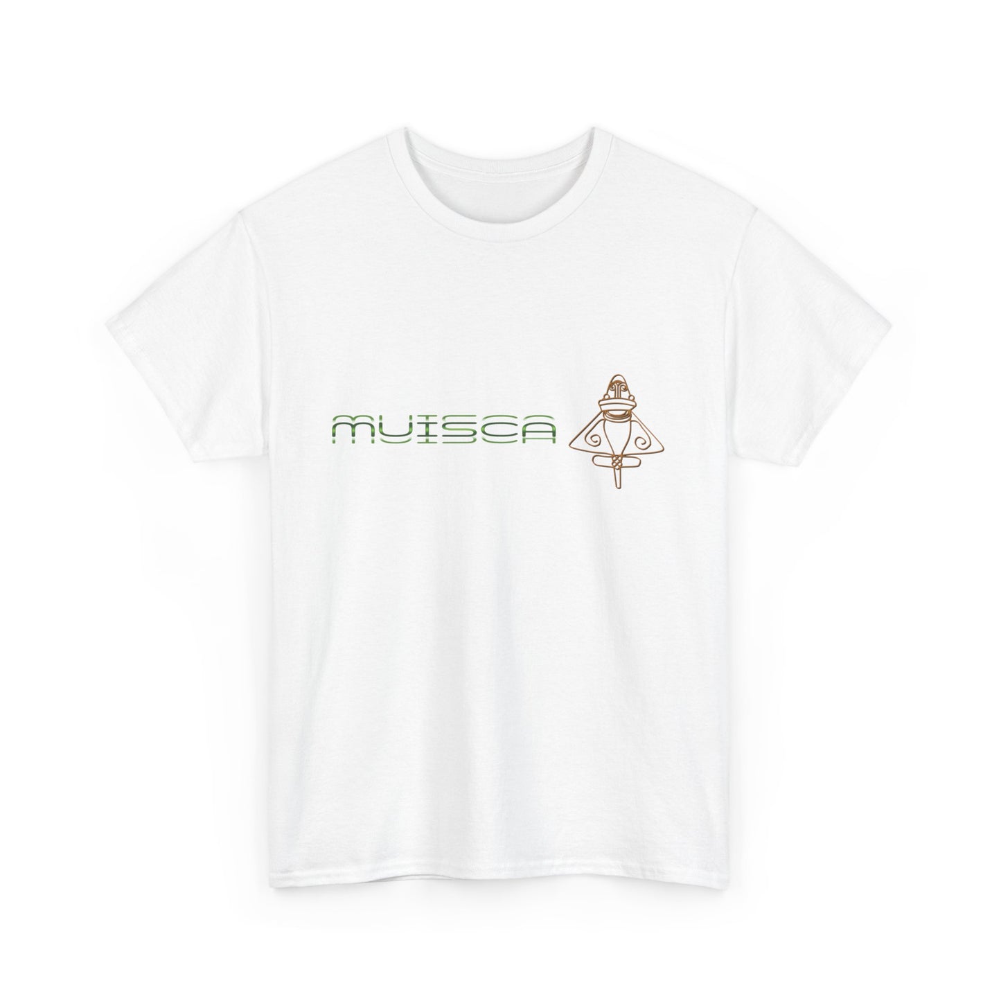 "CULTURA MUISCA" - Unisex Heavy Cotton Tee, Sporty, Casual, Gift, For Him or Her.