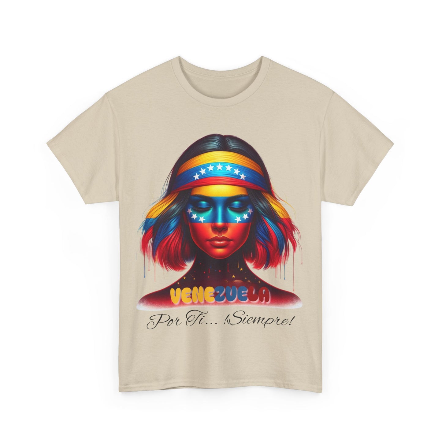 Unisex Heavy Cotton Tee, Colección Camisetas Venezuela Unisex – Serie Adultos, Camiseta Orgullo Venezolano – Retro y Clásica, edicion especial Venezuela