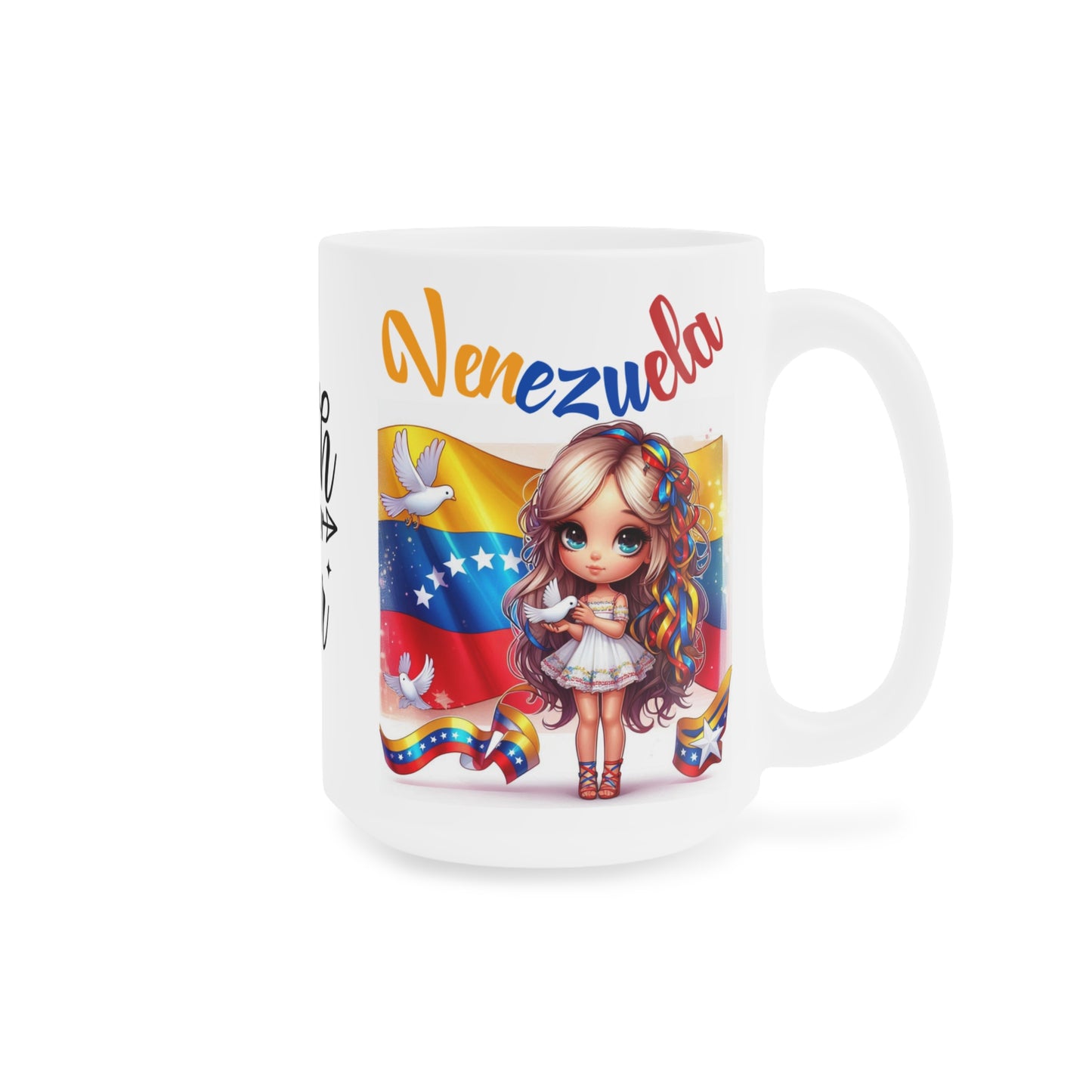 Ceramic Mugs (11oz\15oz\20oz), Ceramic Mugs (11oz\15oz\20oz), para las personas amantes de Venezuela o para los venezolanos migrantes de su pais, con banderas de Venezuela