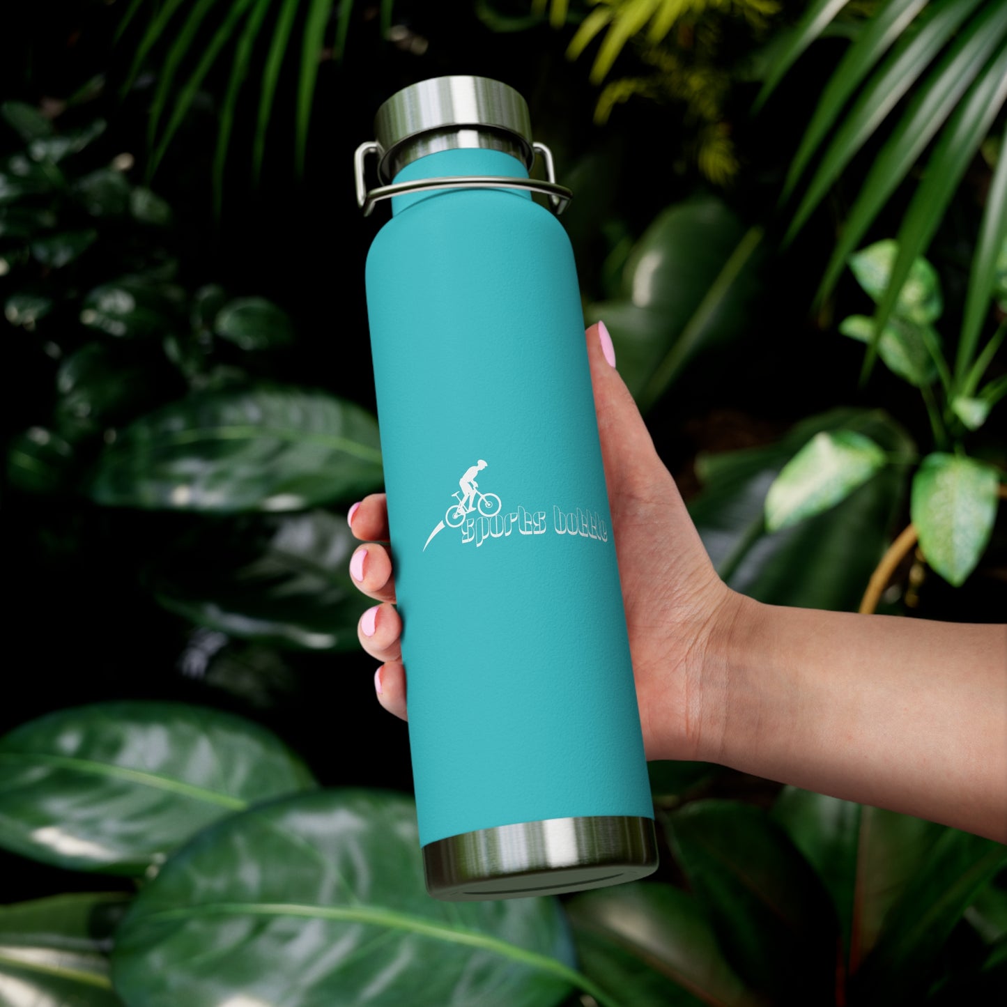 "SPORTS BOTTLE" - Copper Vacuum Insulated Bottle, 22oz, Gift for Him or Her, Sports, Cycling Lovers