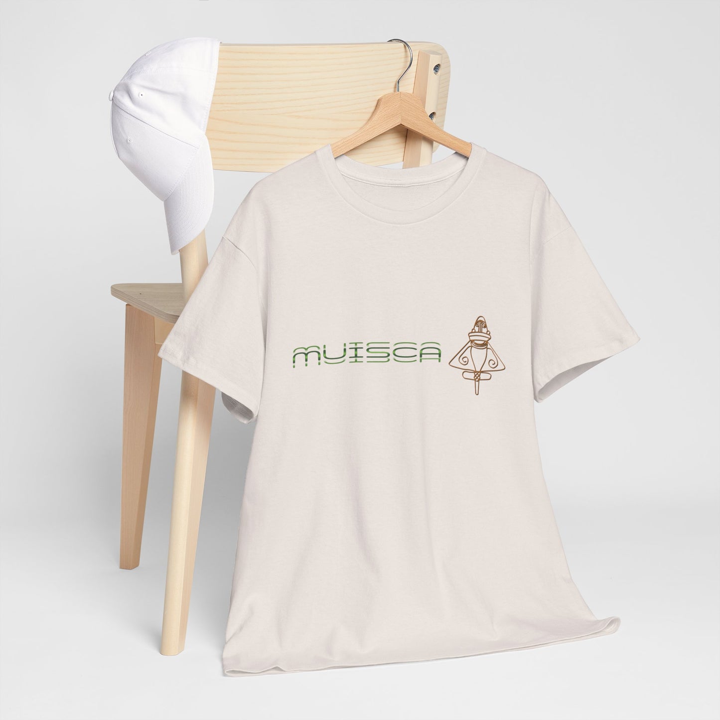 "CULTURA MUISCA" - Unisex Heavy Cotton Tee, Sporty, Casual, Gift, For Him or Her.