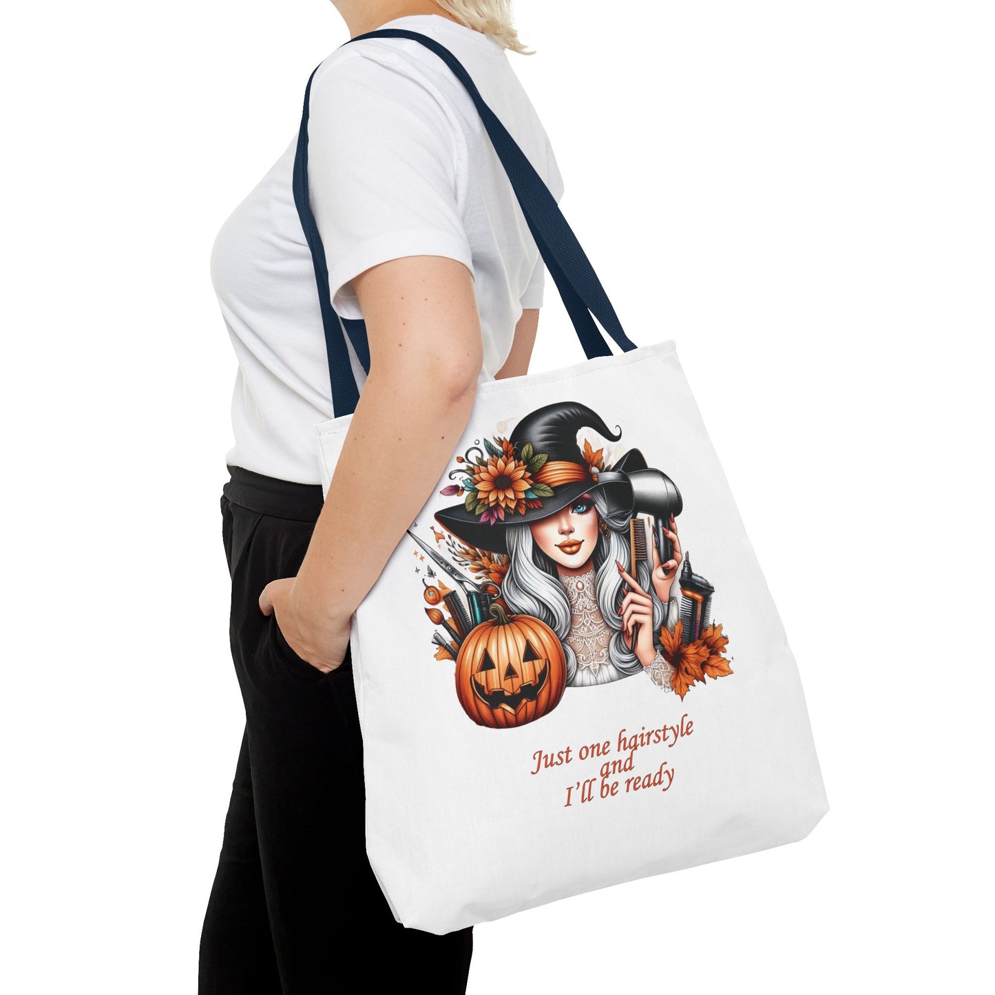 "Just one hairstyle" - Lover Tote Bag, Gift, For him and her, Lovers, Halloween