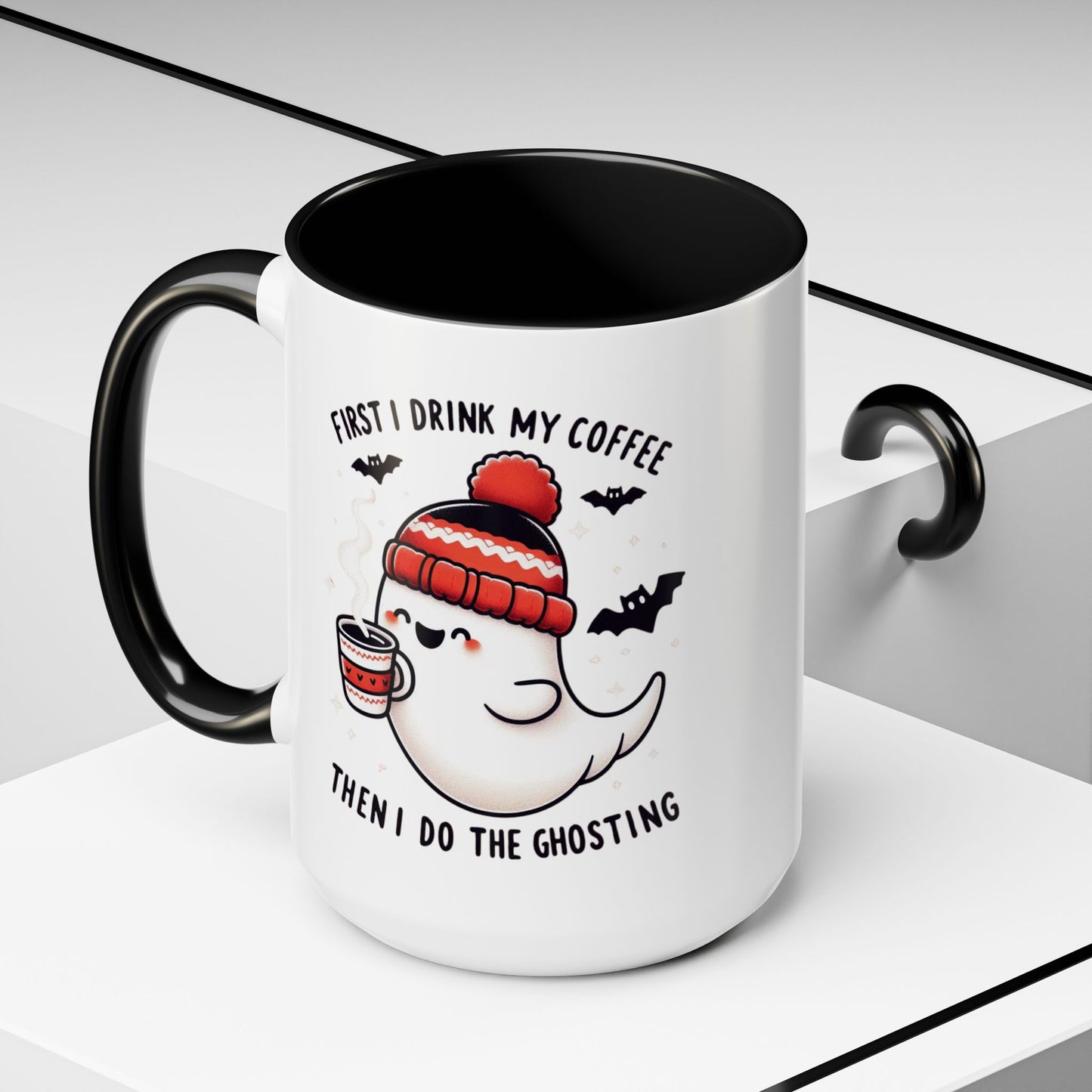 Halloween Ghost Cat Coffee Mug