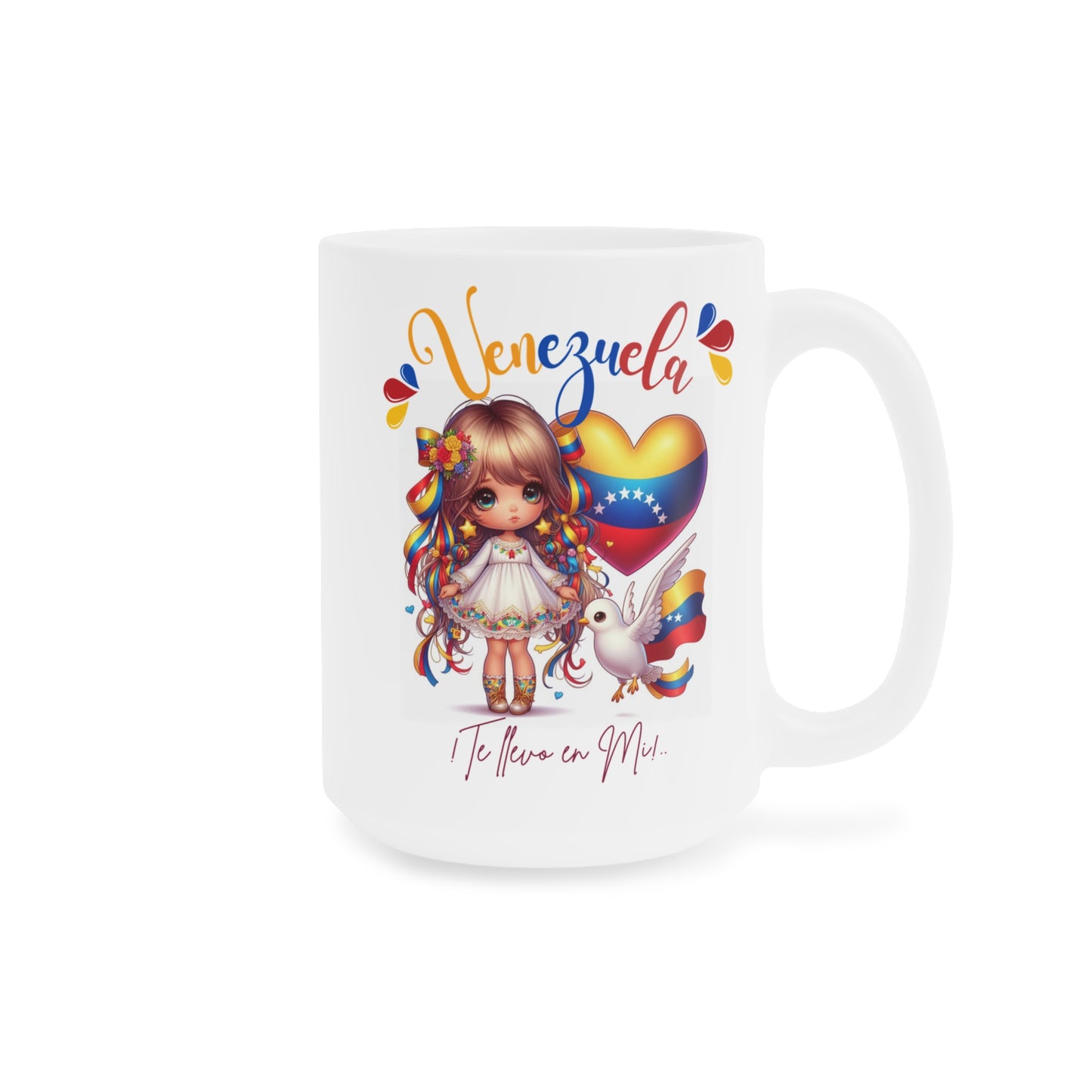 Ceramic Mugs (11oz\15oz\20oz), Ceramic Mugs (11oz\15oz\20oz), para las personas amantes de Venezuela o para los venezolanos migrantes de su pais, con banderas de Venezuela