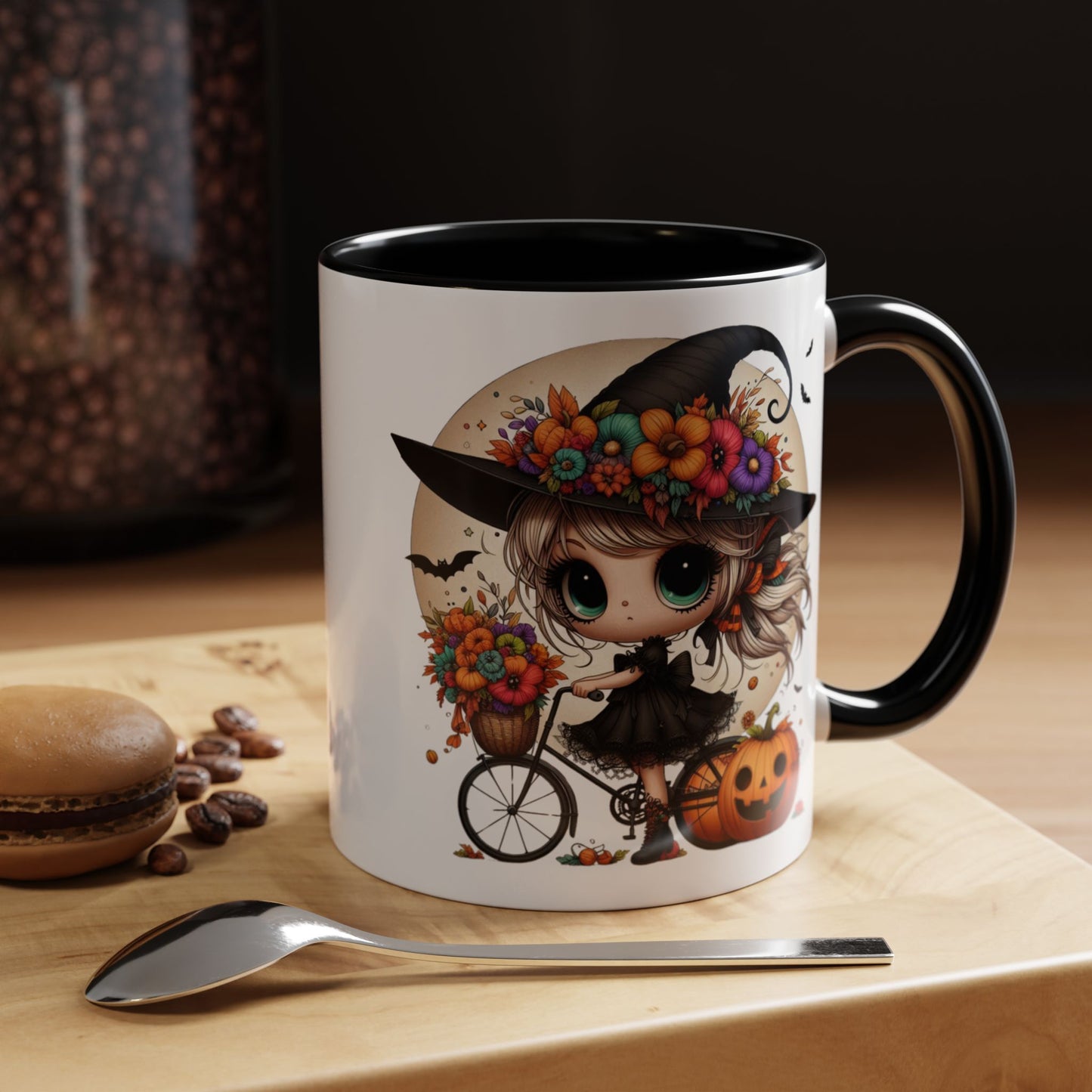 Mug Halloween Decorated with Positive Message