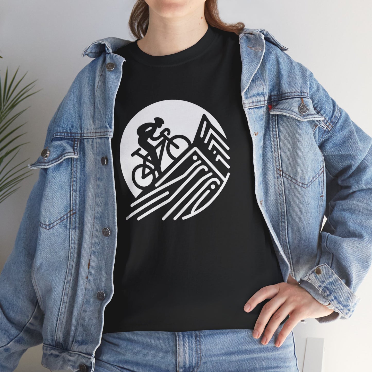 Unisex Heavy Cotton Tee, para amantes del ciclismo, amantes de bicicletas, ropa de ciclismo, camisetas de ciclismo de montaña, ropa de ciclismo, amantes de la bicicleta