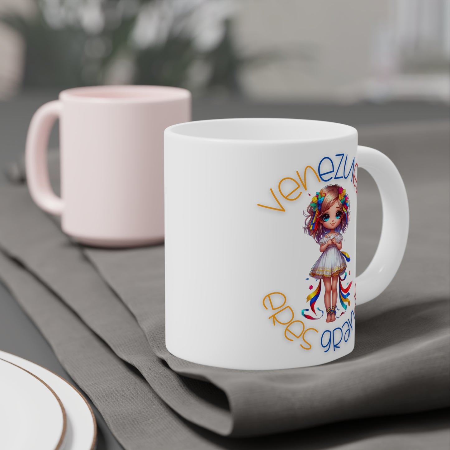 Ceramic Mugs (11oz\15oz\20oz), Ceramic Mugs (11oz\15oz\20oz), para las personas amantes de Venezuela o para los venezolanos migrantes de su pais, con banderas de Venezuela