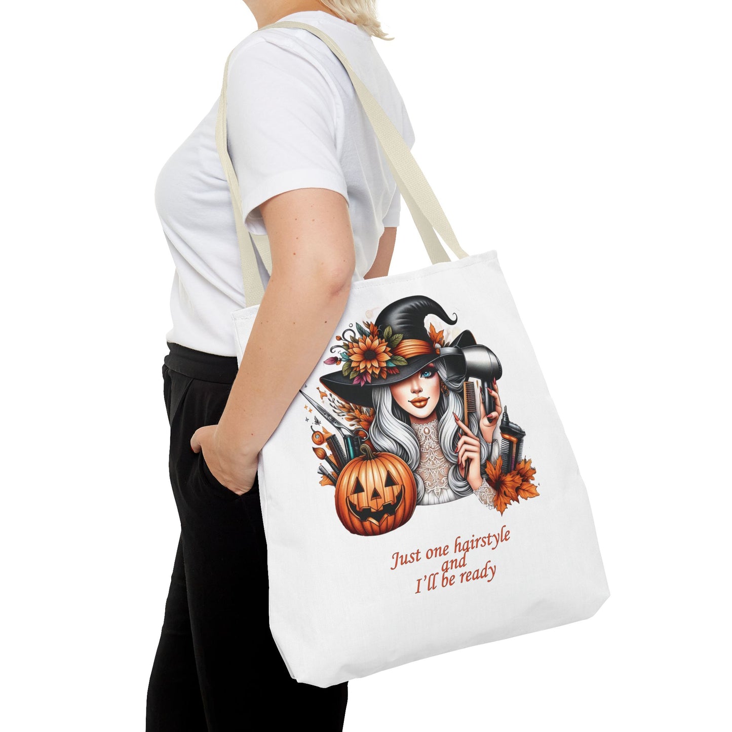 "Just one hairstyle" - Lover Tote Bag, Gift, For him and her, Lovers, Halloween