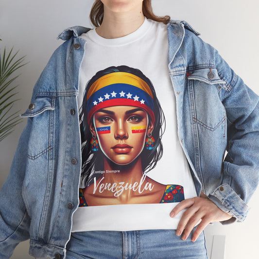 Unisex Heavy Cotton Tee, Colección Camisetas Venezuela Unisex – Serie Adultos, Camiseta Orgullo Venezolano – Retro y Clásica, edicion especial Venezuela