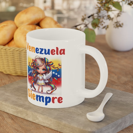 Ceramic Mugs (11oz\15oz\20oz), Ceramic Mugs (11oz\15oz\20oz), para las personas amantes de Venezuela o para los venezolanos migrantes de su pais, con banderas de Venezuela