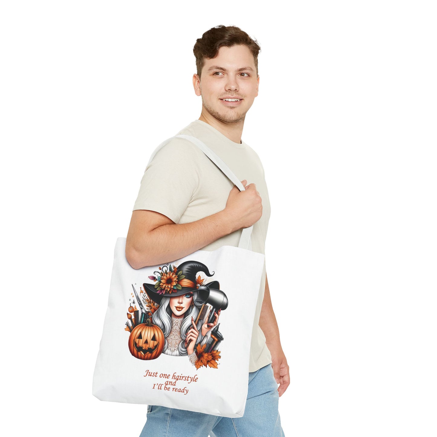 "Just one hairstyle" - Lover Tote Bag, Gift, For him and her, Lovers, Halloween