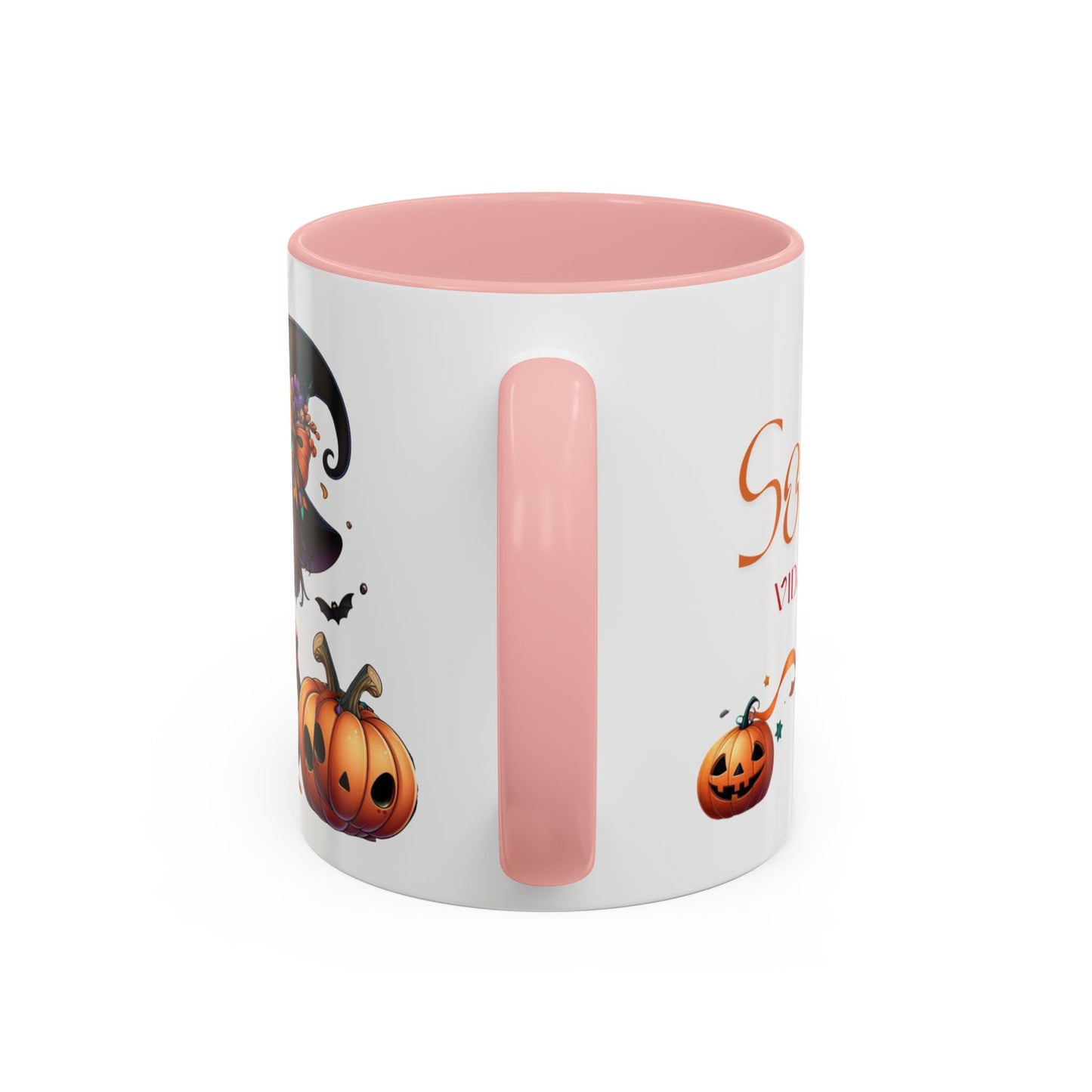 Mug Halloween Decorated with Positive Message