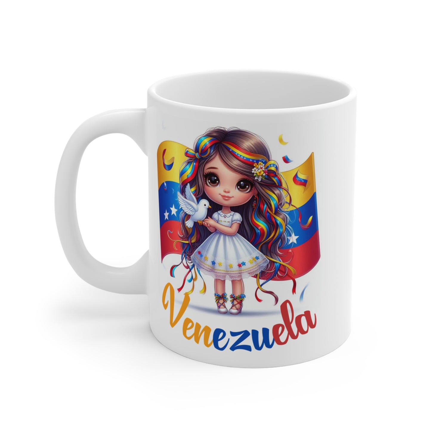 Ceramic Mugs (11oz\15oz\20oz), Ceramic Mugs (11oz\15oz\20oz), para las personas amantes de Venezuela o para los venezolanos migrantes de su pais, con banderas de Venezuela