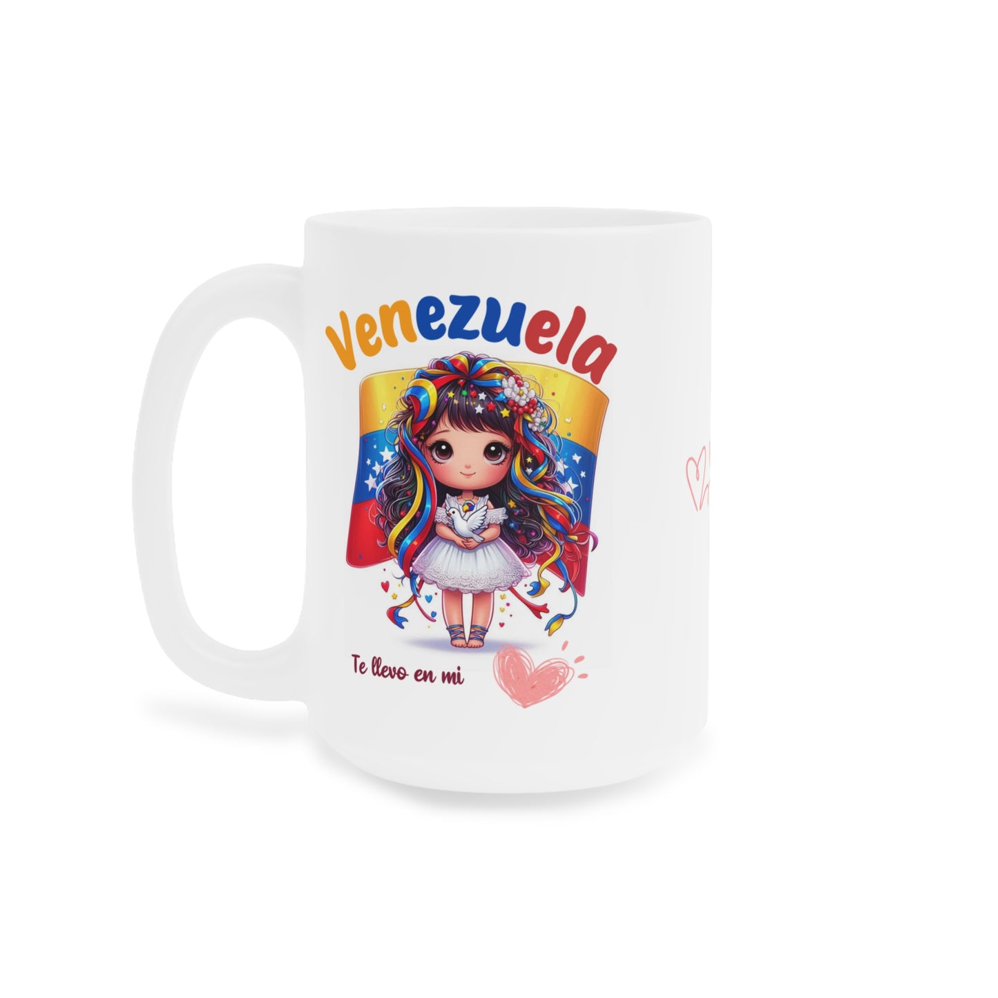 Ceramic Mugs (11oz\15oz\20oz), Ceramic Mugs (11oz\15oz\20oz), para las personas amantes de Venezuela o para los venezolanos migrantes de su pais, con banderas de Venezuela