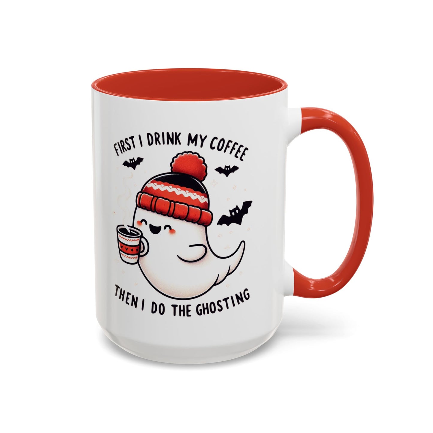 Halloween Ghost Cat Coffee Mug