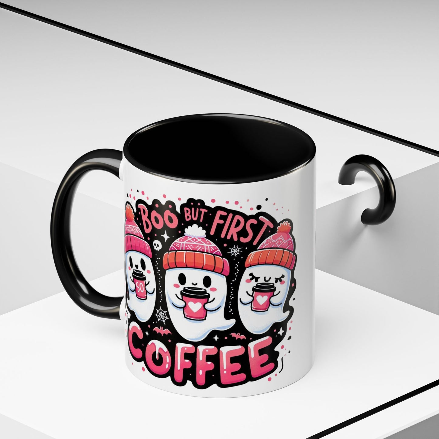 Halloween Ghost Cat Coffee Mug