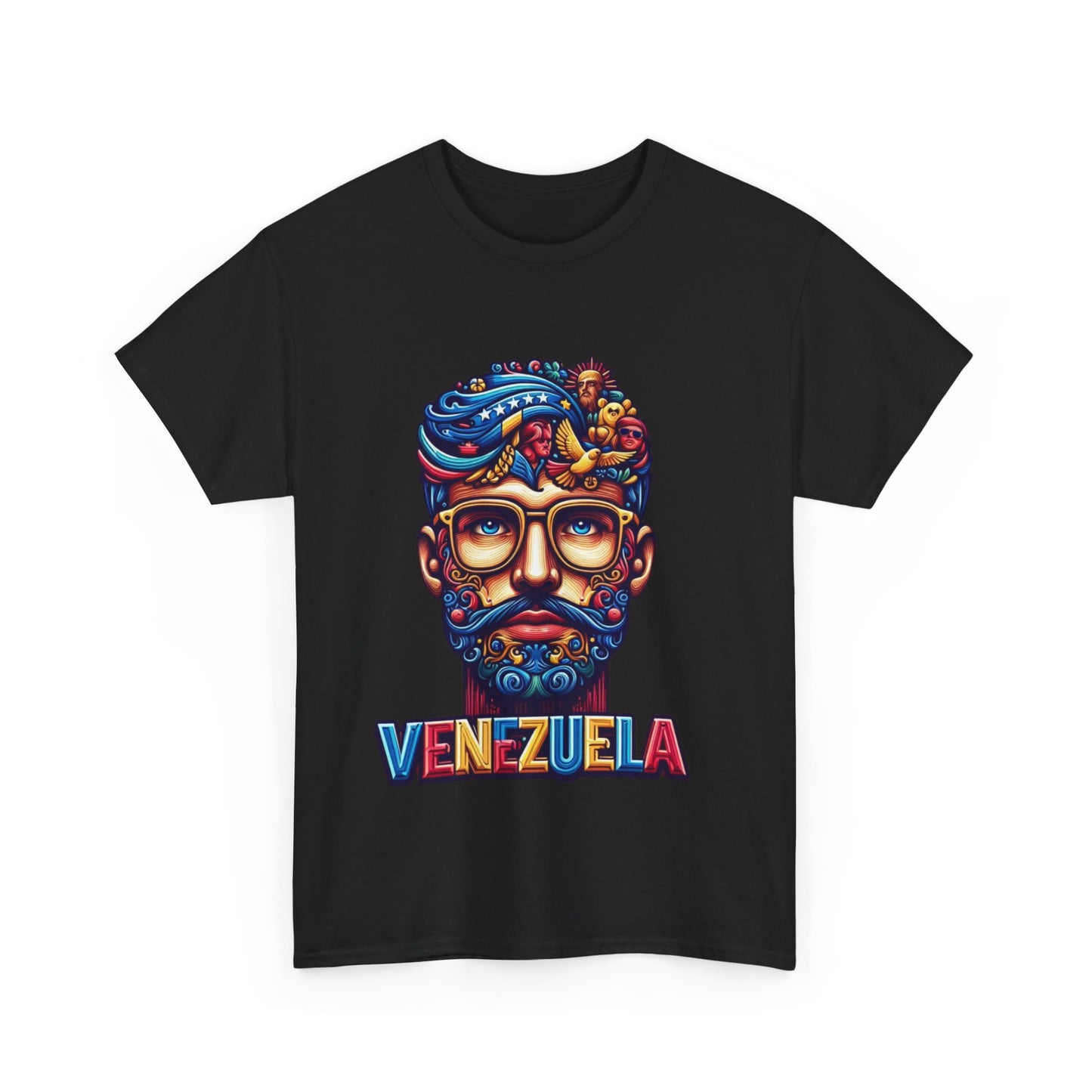 Unisex Heavy Cotton Tee, Colección Camisetas Venezuela Unisex – Serie Adultos, Camiseta Orgullo Venezolano – Retro y Clásica, edicion especial Venezuela