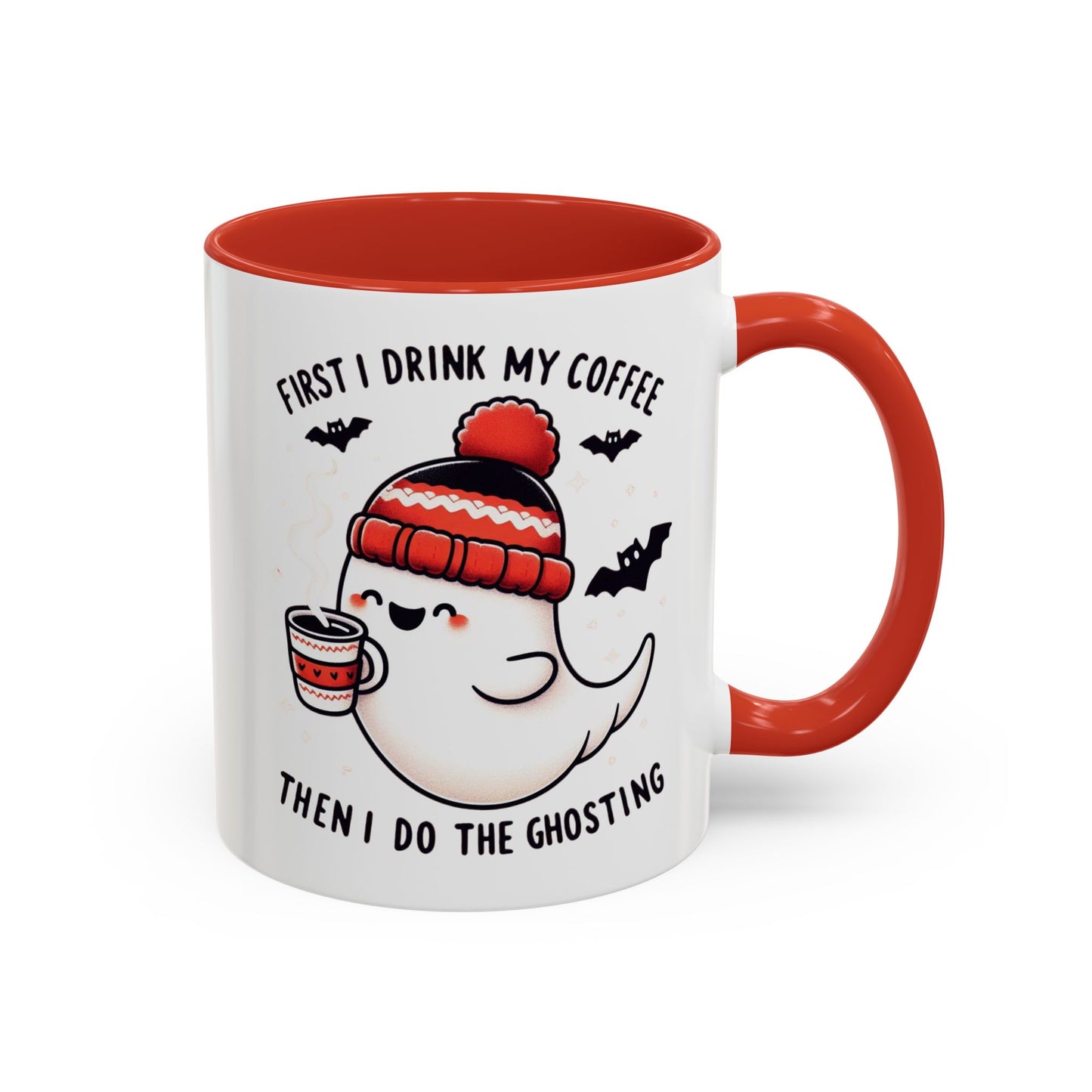 Halloween Ghost Cat Coffee Mug