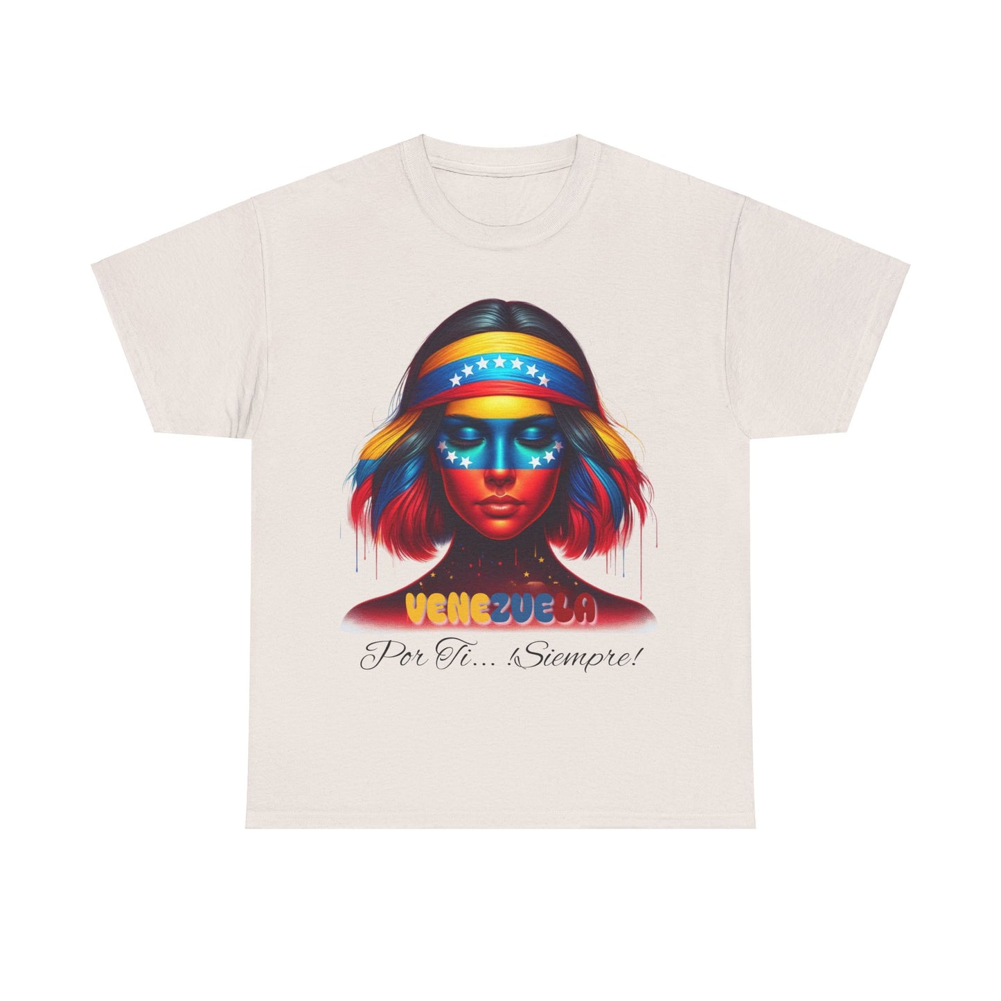 Unisex Heavy Cotton Tee, Colección Camisetas Venezuela Unisex – Serie Adultos, Camiseta Orgullo Venezolano – Retro y Clásica, edicion especial Venezuela