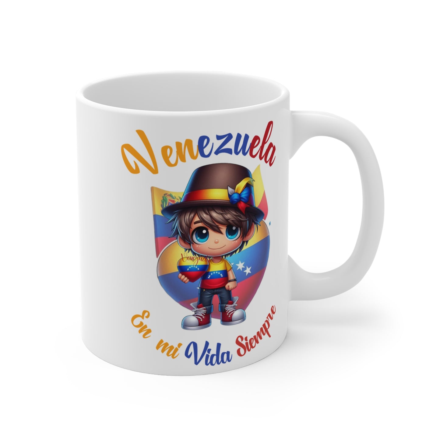 Ceramic Mugs (11oz\15oz\20oz), Ceramic Mugs (11oz\15oz\20oz), para las personas amantes de Venezuela o para los venezolanos migrantes de su pais, con banderas de Venezuela