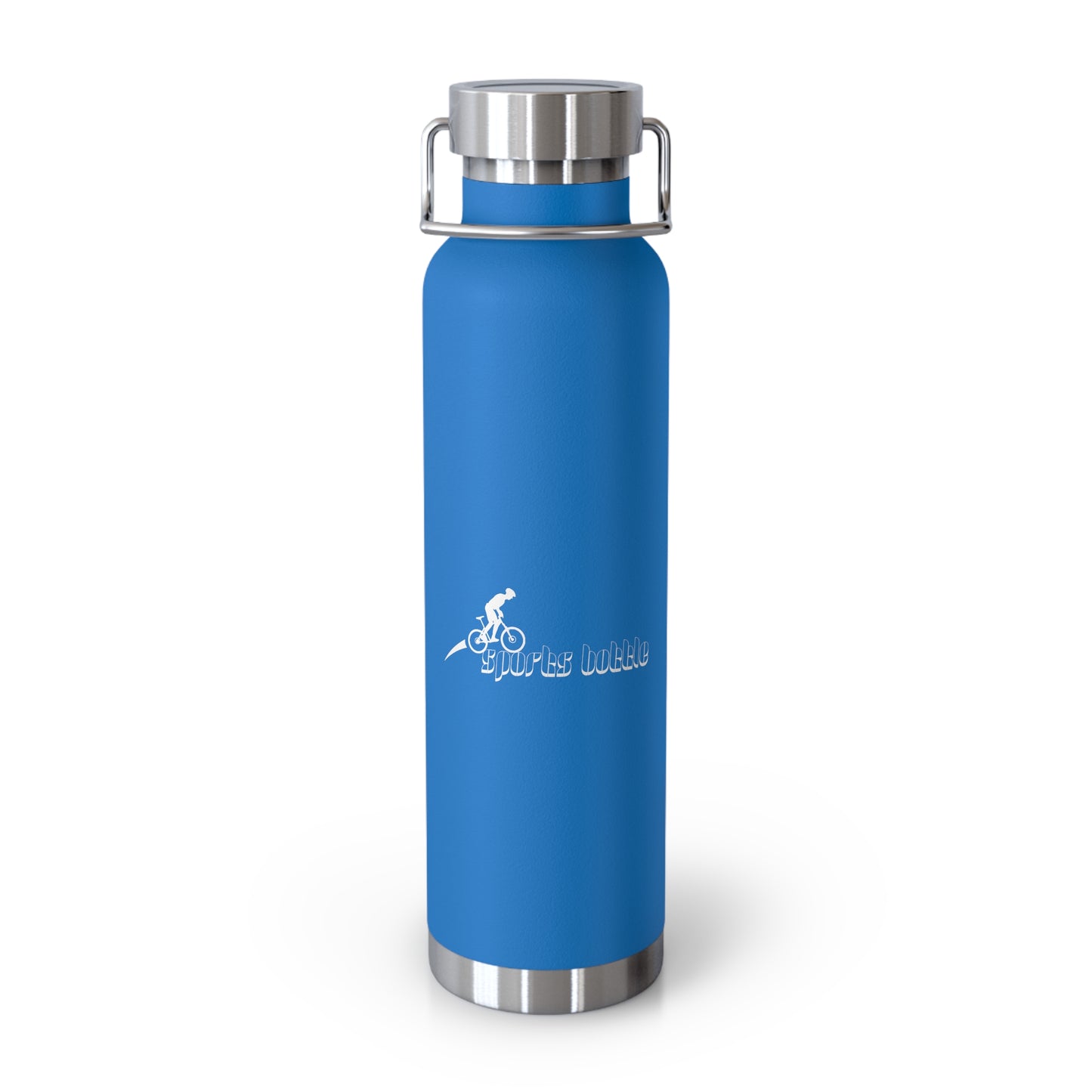 "SPORTS BOTTLE" - Copper Vacuum Insulated Bottle, 22oz, Gift for Him or Her, Sports, Cycling Lovers