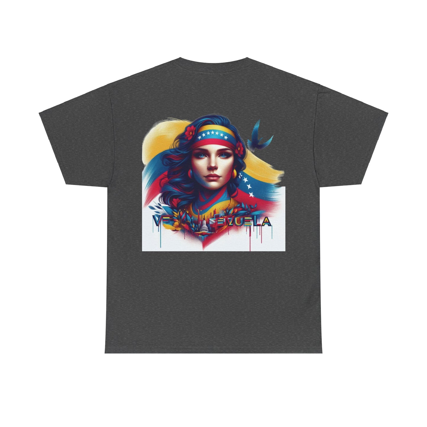 Unisex Heavy Cotton Tee, Colección Camisetas Venezuela Unisex – Serie Adultos, Camiseta Orgullo Venezolano – Retro y Clásica, edicion especial Venezuela