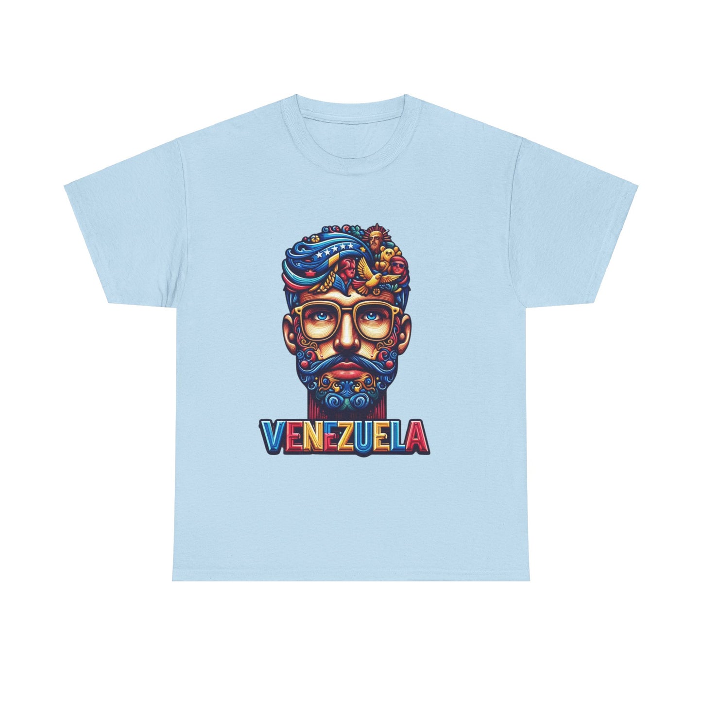 Unisex Heavy Cotton Tee, Colección Camisetas Venezuela Unisex – Serie Adultos, Camiseta Orgullo Venezolano – Retro y Clásica, edicion especial Venezuela