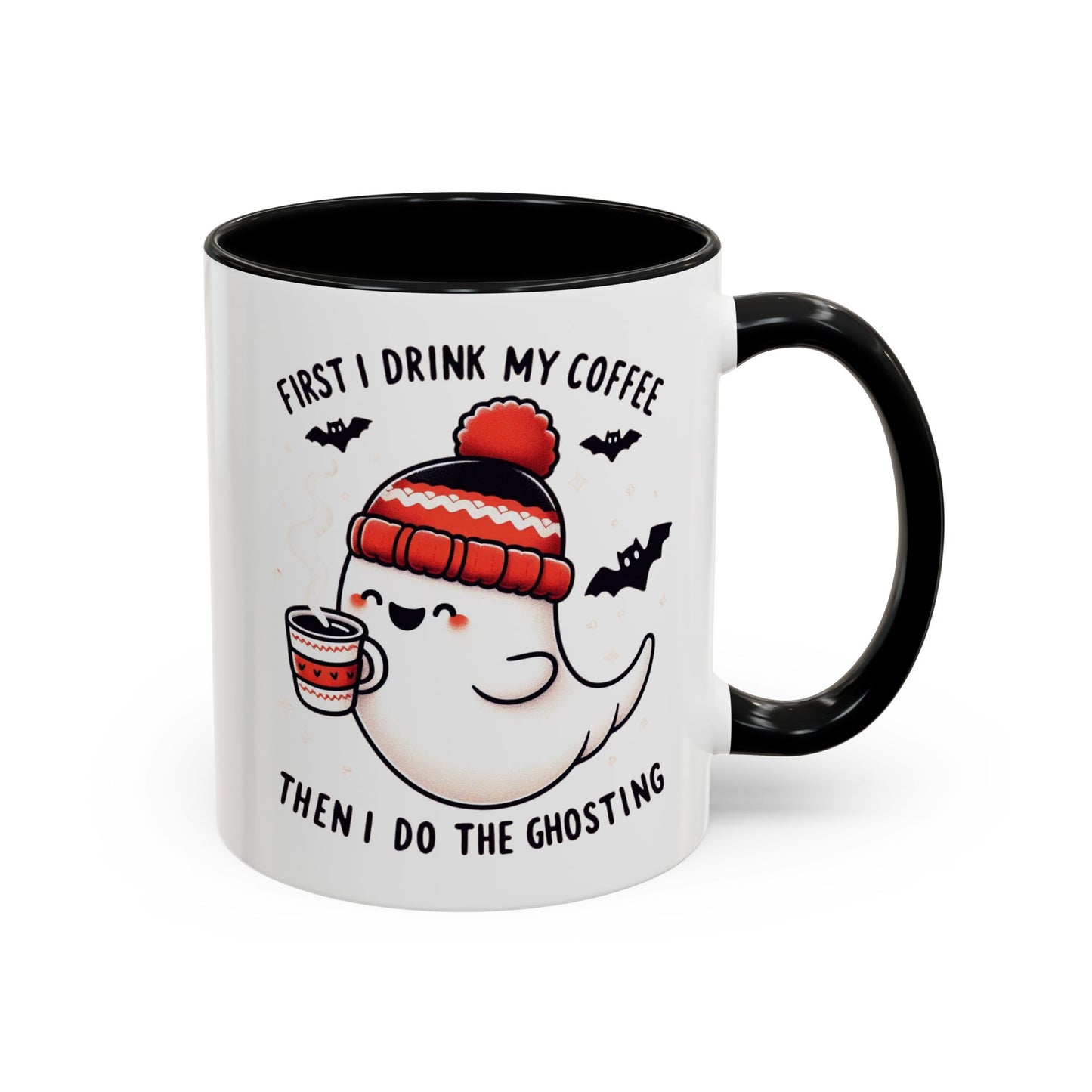 Halloween Ghost Cat Coffee Mug