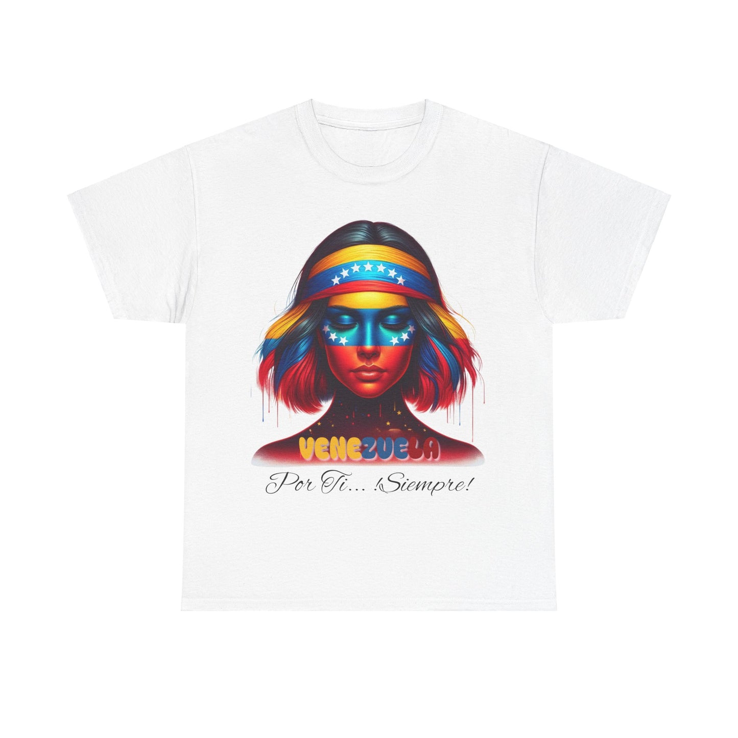 Unisex Heavy Cotton Tee, Colección Camisetas Venezuela Unisex – Serie Adultos, Camiseta Orgullo Venezolano – Retro y Clásica, edicion especial Venezuela