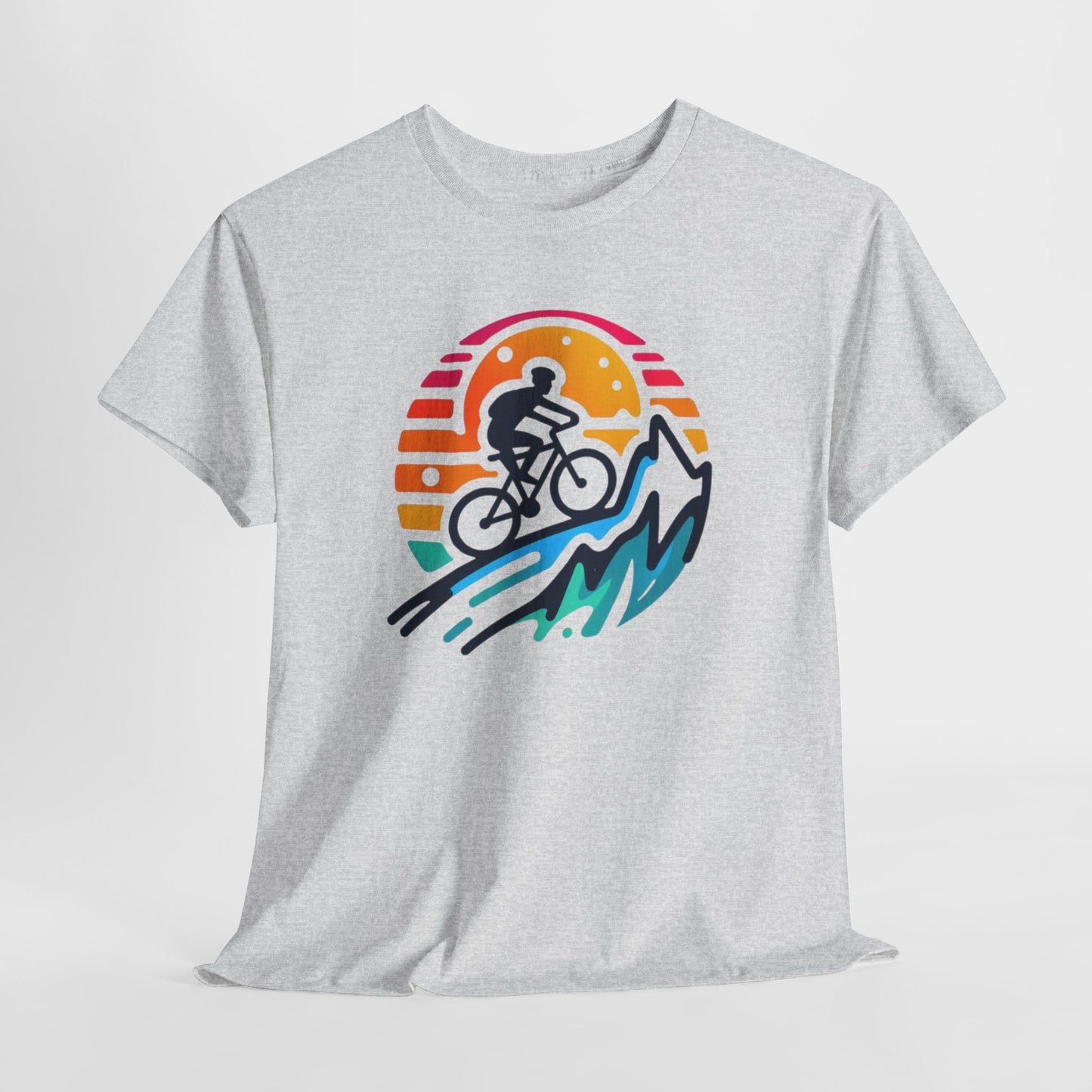 Unisex Heavy Cotton Tee, para amantes del ciclismo, amantes de bicicletas, ropa de ciclismo, camisetas de ciclismo de montaña, ropa de ciclismo, amantes de la bicicleta