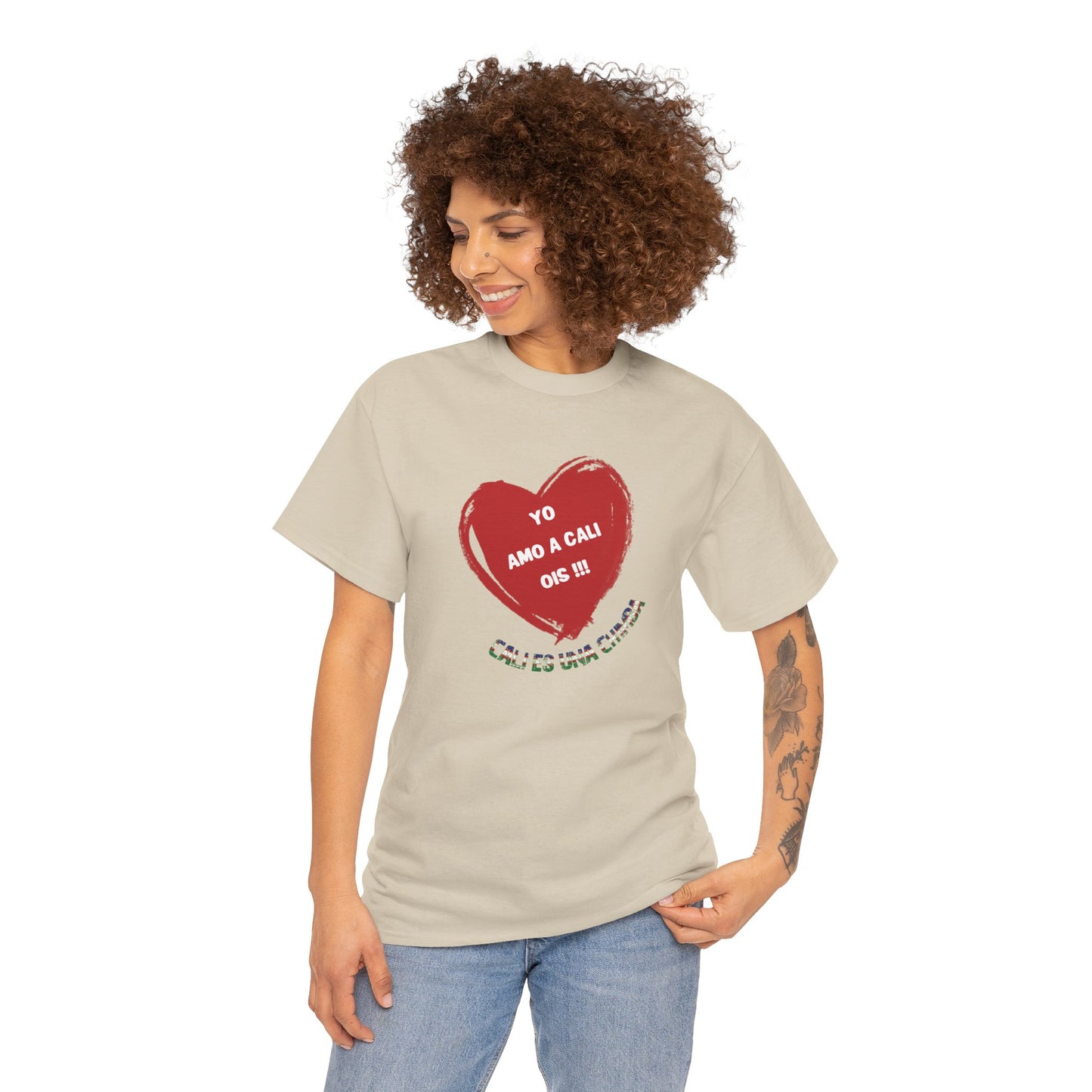 Colonia Caleña Unisex Zone Performance T-shirt, 'Yo amo a Cali ois !!!', regalo casual, Colombian Pride Shirt, Cali Souvenir Gift, Latinx