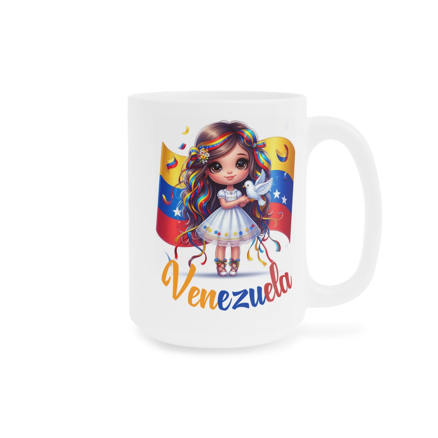 Ceramic Mugs (11oz\15oz\20oz), Ceramic Mugs (11oz\15oz\20oz), para las personas amantes de Venezuela o para los venezolanos migrantes de su pais, con banderas de Venezuela