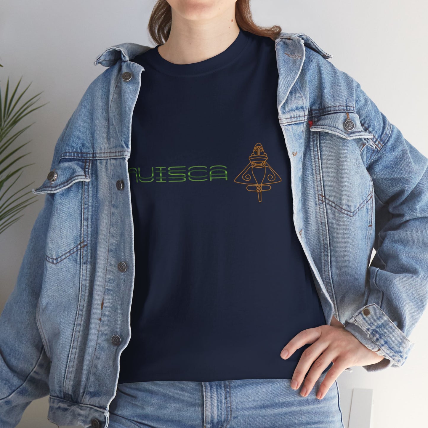 "CULTURA MUISCA" - Unisex Heavy Cotton Tee, Sporty, Casual, Gift, For Him or Her.