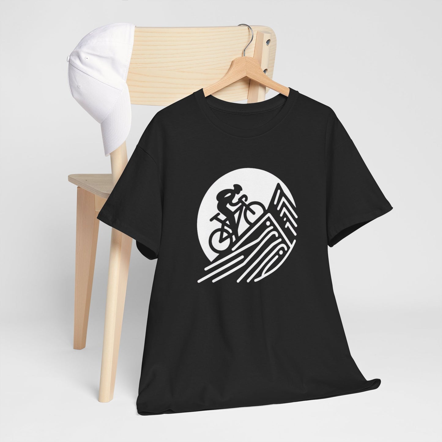 Unisex Heavy Cotton Tee, para amantes del ciclismo, amantes de bicicletas, ropa de ciclismo, camisetas de ciclismo de montaña, ropa de ciclismo, amantes de la bicicleta