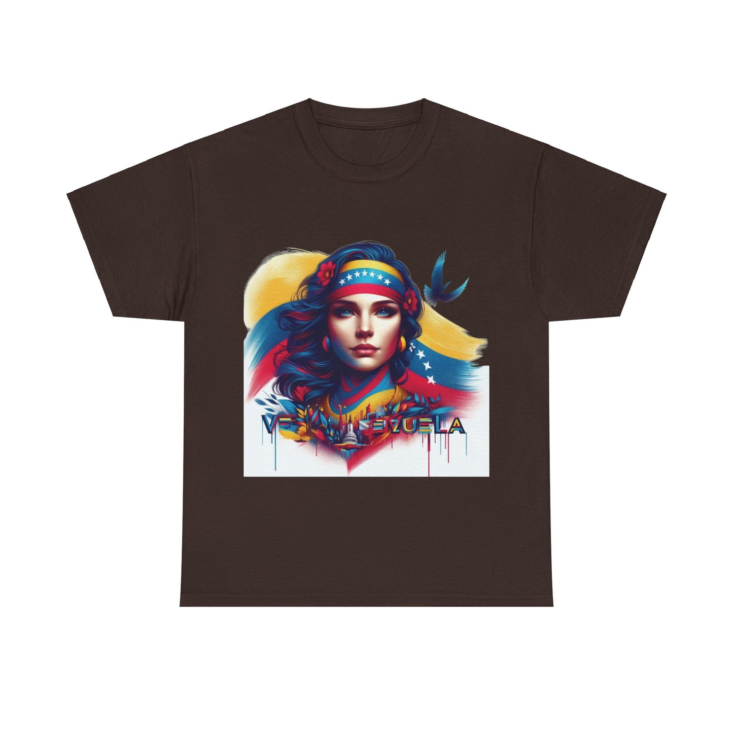 Unisex Heavy Cotton Tee, Colección Camisetas Venezuela Unisex – Serie Adultos, Camiseta Orgullo Venezolano – Retro y Clásica, edicion especial Venezuela