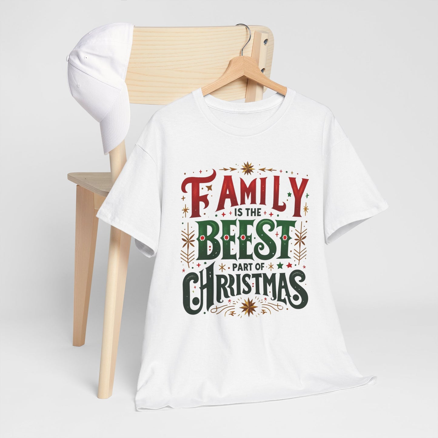 T-shirt for the family at Christmas with a message alluding to family unity