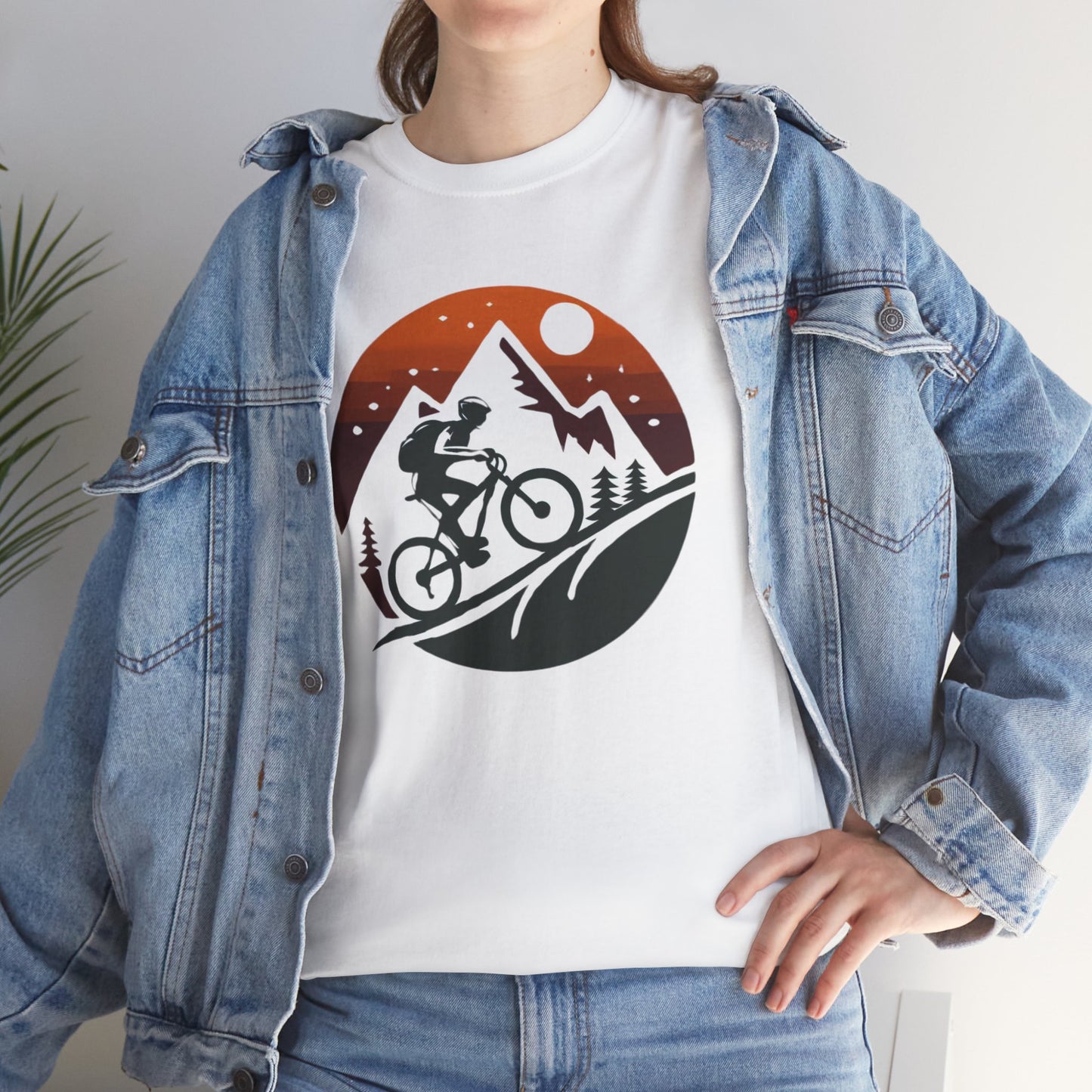 Unisex Heavy Cotton Tee, para amantes del ciclismo, amantes de bicicletas, ropa de ciclismo, camisetas de ciclismo de montaña, ropa de ciclismo, amantes de la bicicleta