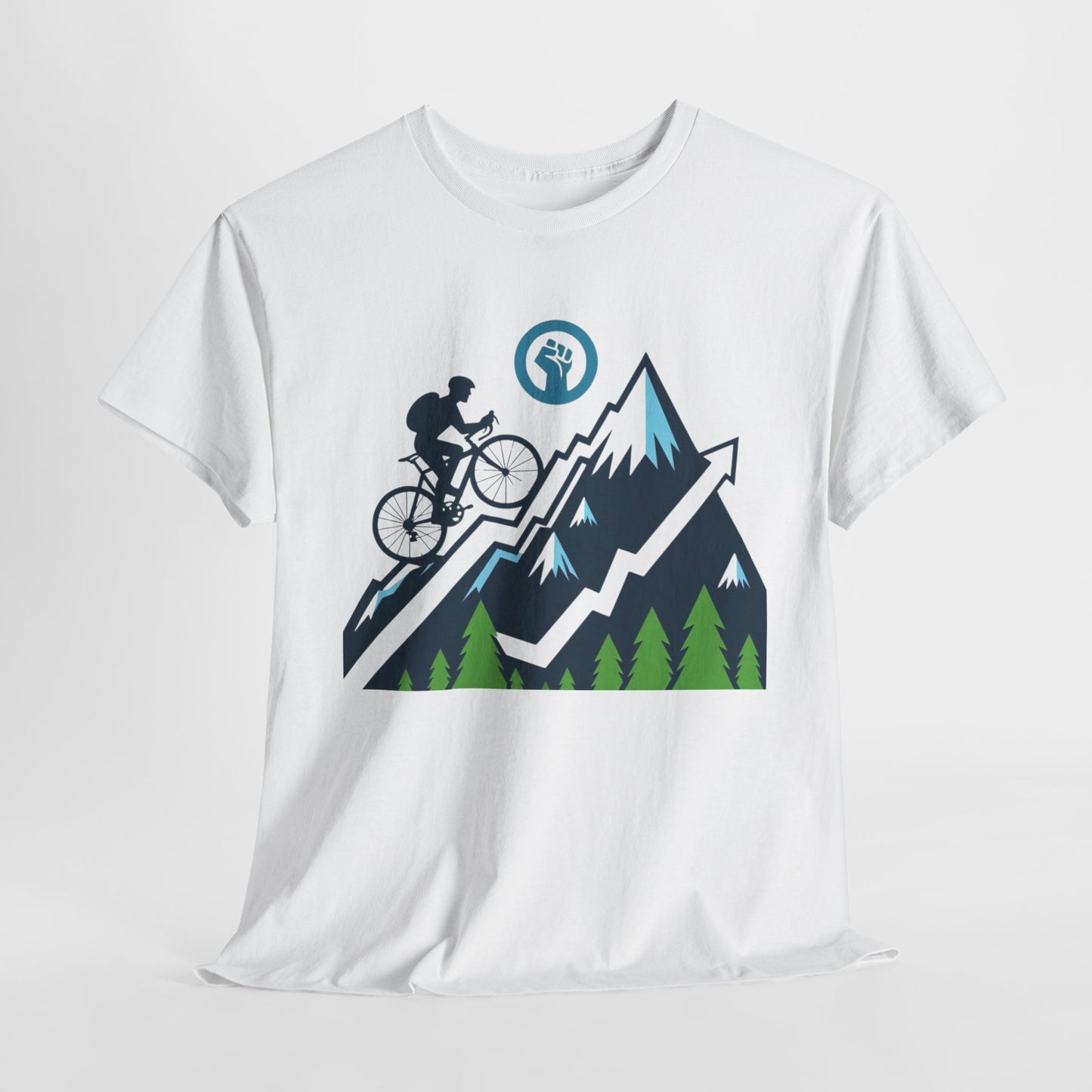 Unisex Heavy Cotton Tee, para amantes del ciclismo, amantes de bicicletas, ropa de ciclismo, camisetas de ciclismo de montaña, ropa de ciclismo, amantes de la bicicleta