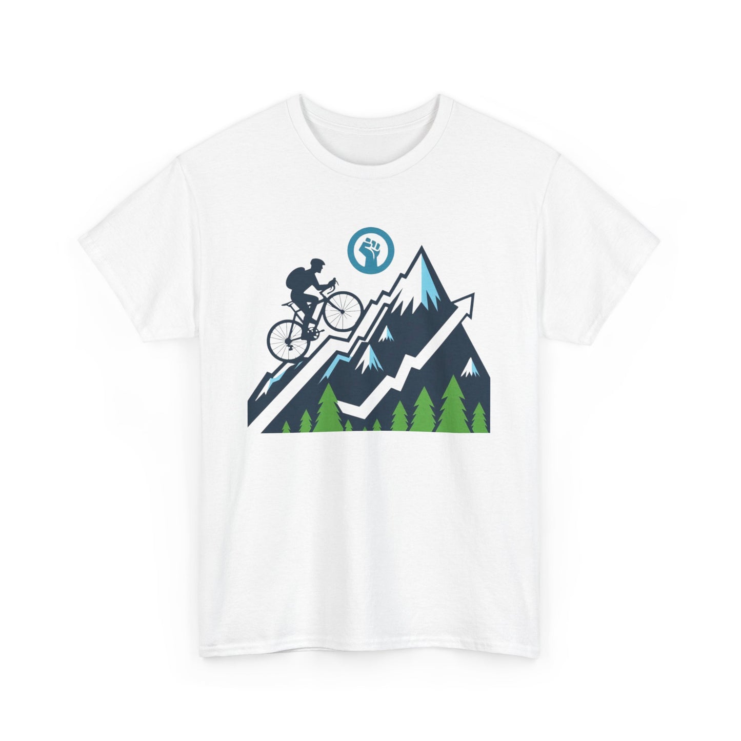 Unisex Heavy Cotton Tee, para amantes del ciclismo, amantes de bicicletas, ropa de ciclismo, camisetas de ciclismo de montaña, ropa de ciclismo, amantes de la bicicleta