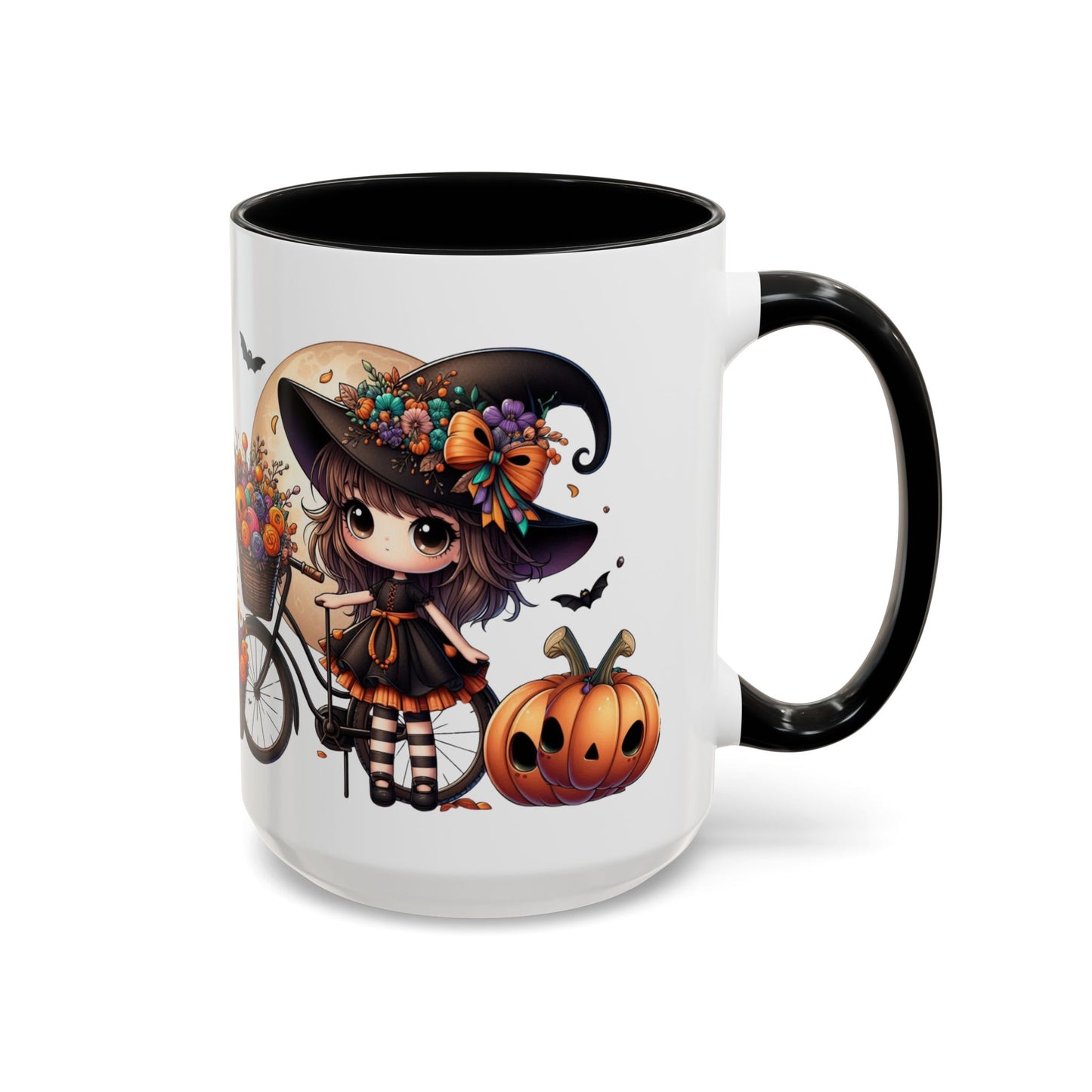 Mug Halloween Decorated with Positive Message