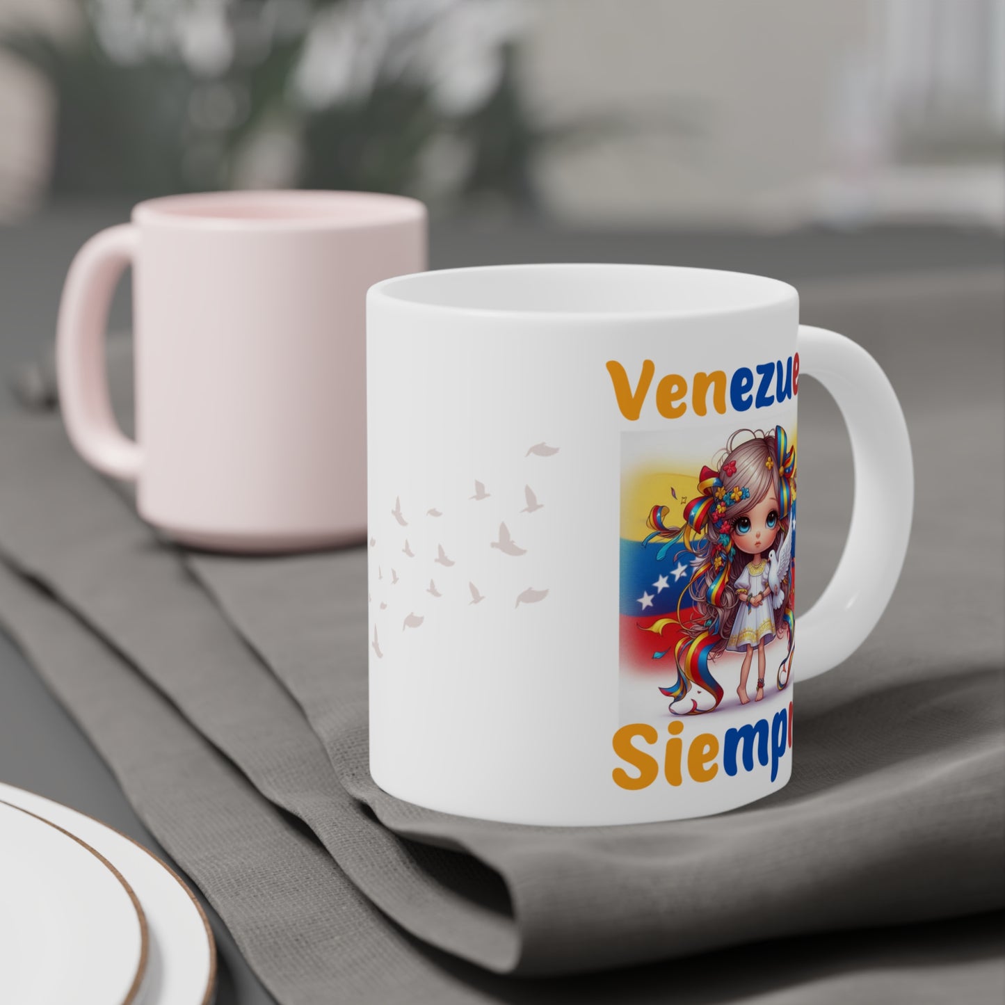 Ceramic Mugs (11oz\15oz\20oz), Ceramic Mugs (11oz\15oz\20oz), para las personas amantes de Venezuela o para los venezolanos migrantes de su pais, con banderas de Venezuela