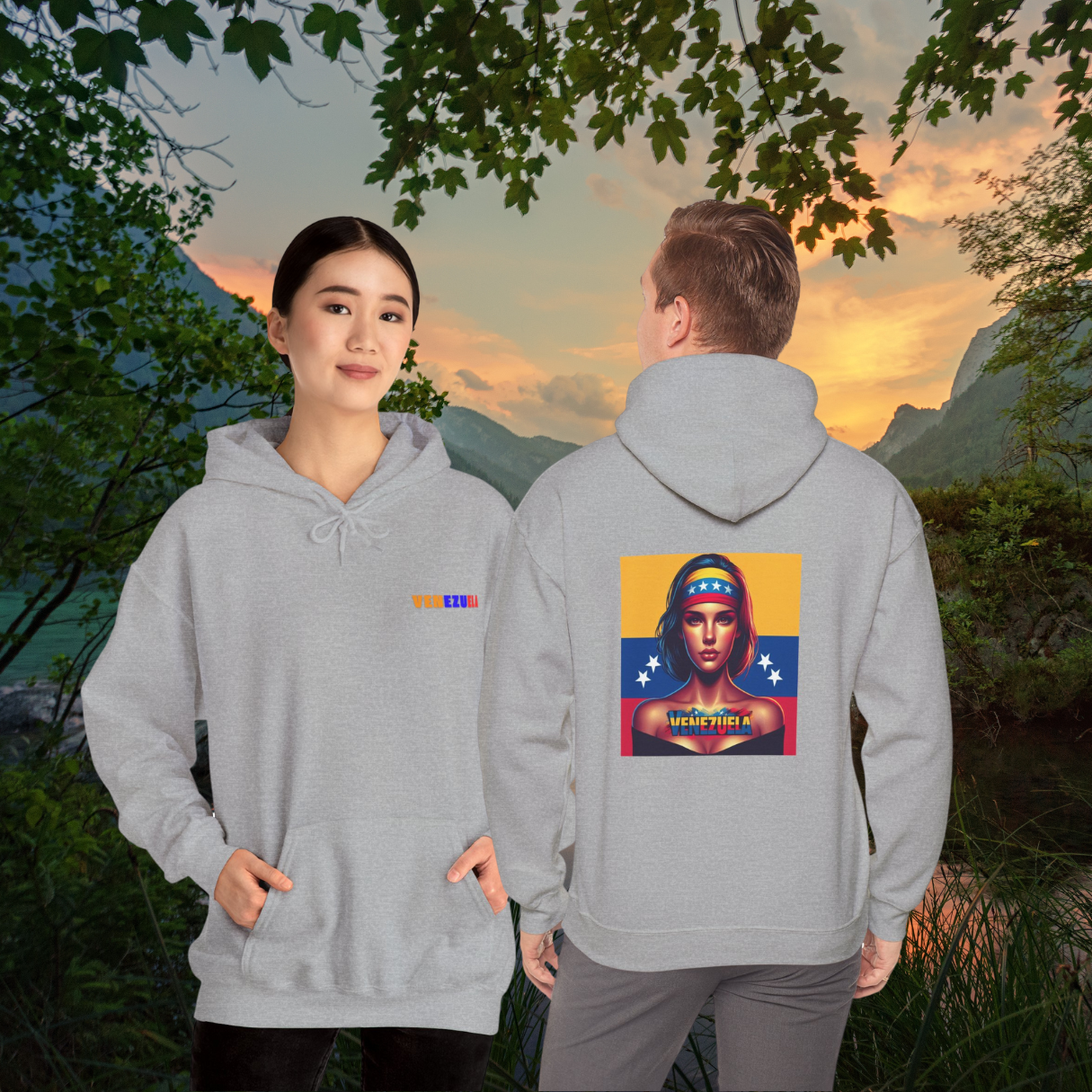 Unisex Heavy Blend™ Hooded Sweatshirt, orgullo venezolano, Venezuela Athletic Retro Series Unisex Adult Crew Neck Sudadera o sudadera con capucha Pullover