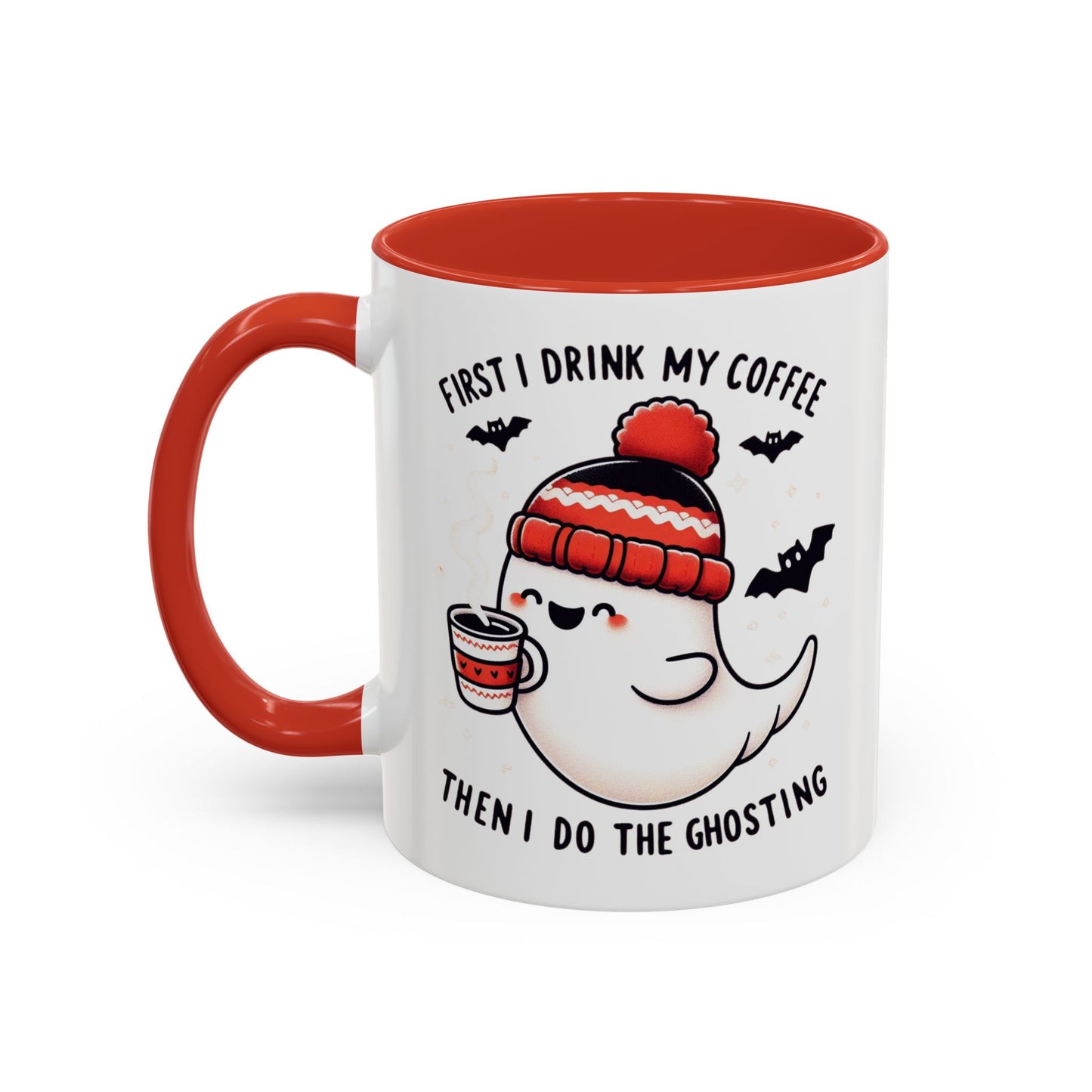 Halloween Ghost Cat Coffee Mug