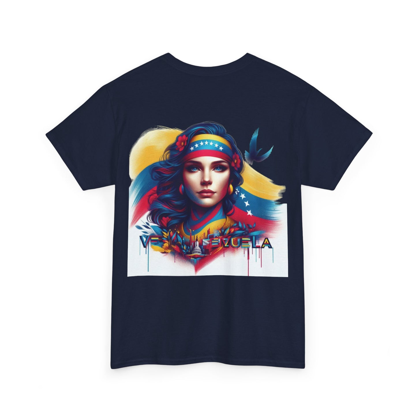 Unisex Heavy Cotton Tee, Colección Camisetas Venezuela Unisex – Serie Adultos, Camiseta Orgullo Venezolano – Retro y Clásica, edicion especial Venezuela