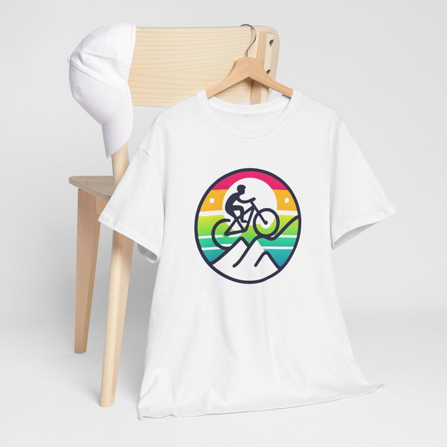 Unisex Heavy Cotton Tee, para amantes del ciclismo, amantes de bicicletas, ropa de ciclismo, camisetas de ciclismo de montaña, ropa de ciclismo, amantes de la bicicleta