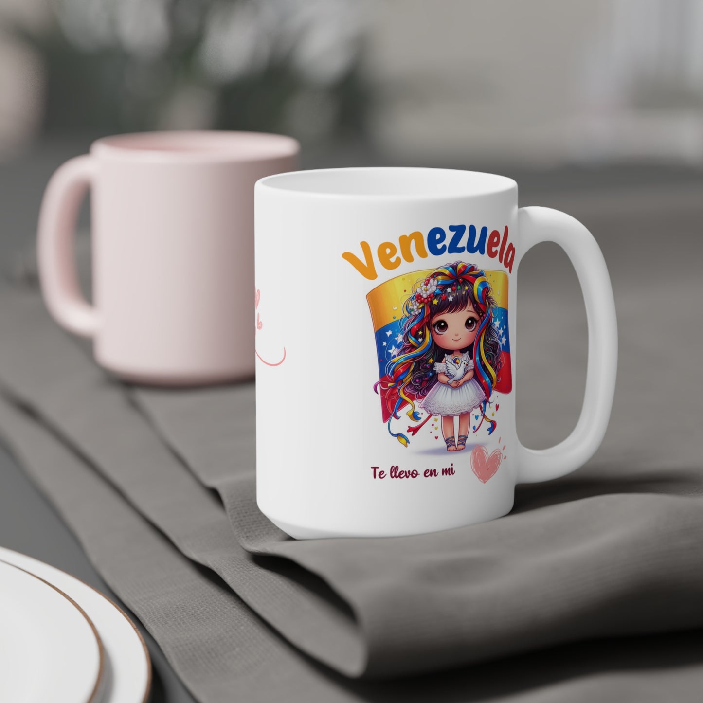 Ceramic Mugs (11oz\15oz\20oz), Ceramic Mugs (11oz\15oz\20oz), para las personas amantes de Venezuela o para los venezolanos migrantes de su pais, con banderas de Venezuela