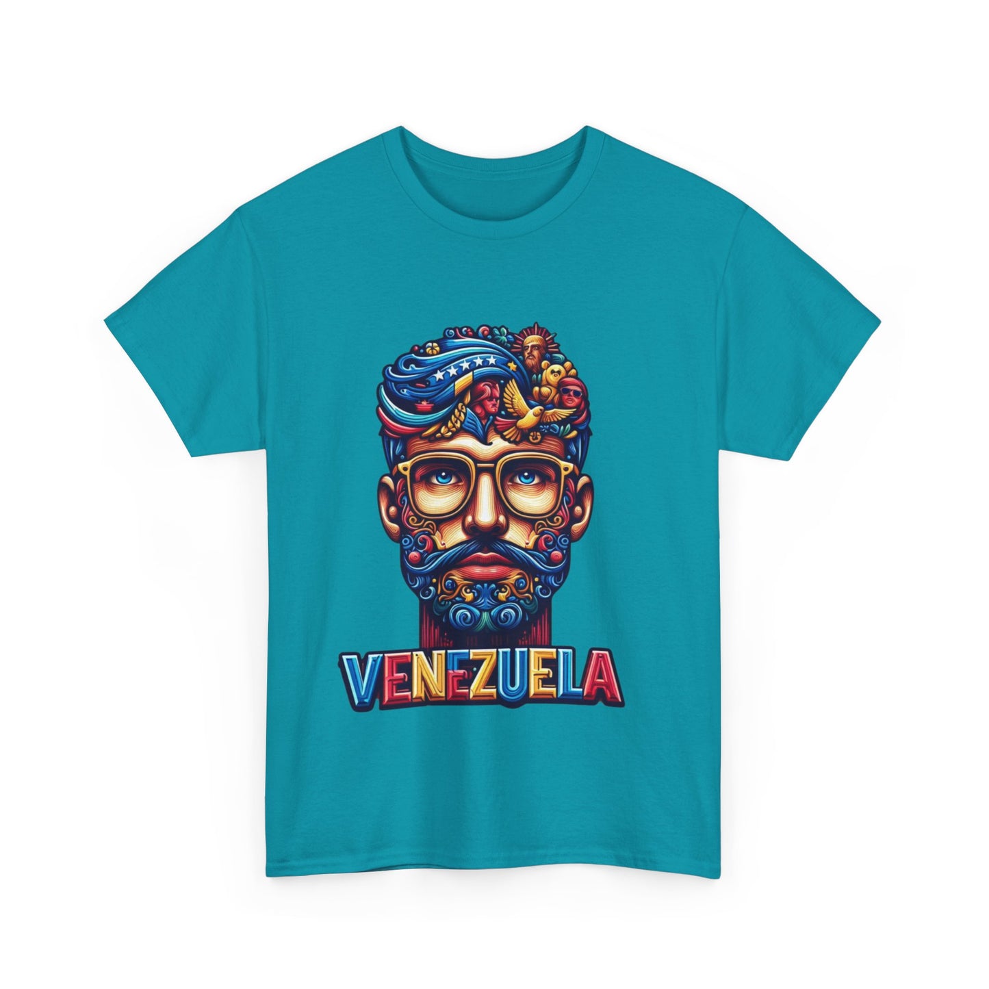 Unisex Heavy Cotton Tee, Colección Camisetas Venezuela Unisex – Serie Adultos, Camiseta Orgullo Venezolano – Retro y Clásica, edicion especial Venezuela